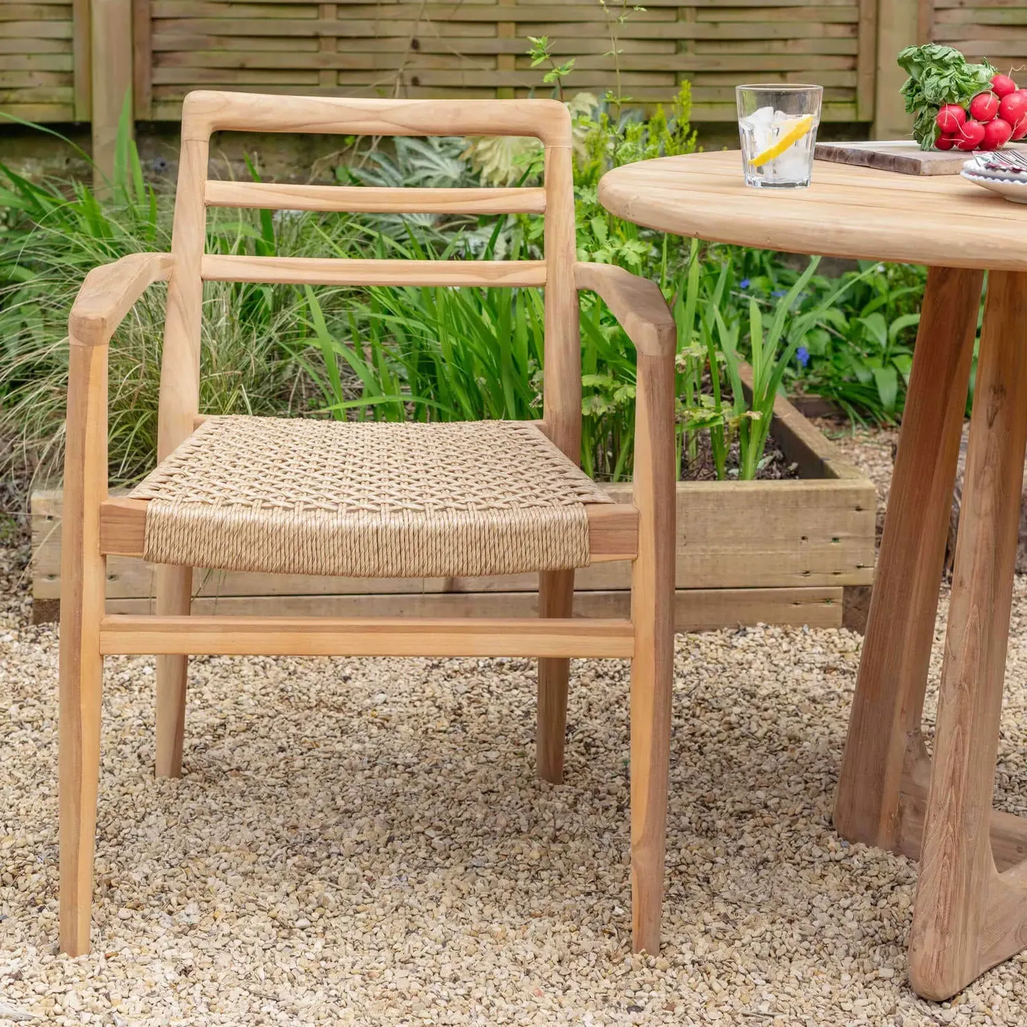 Noa Outdoor Dining Armchair - Teak