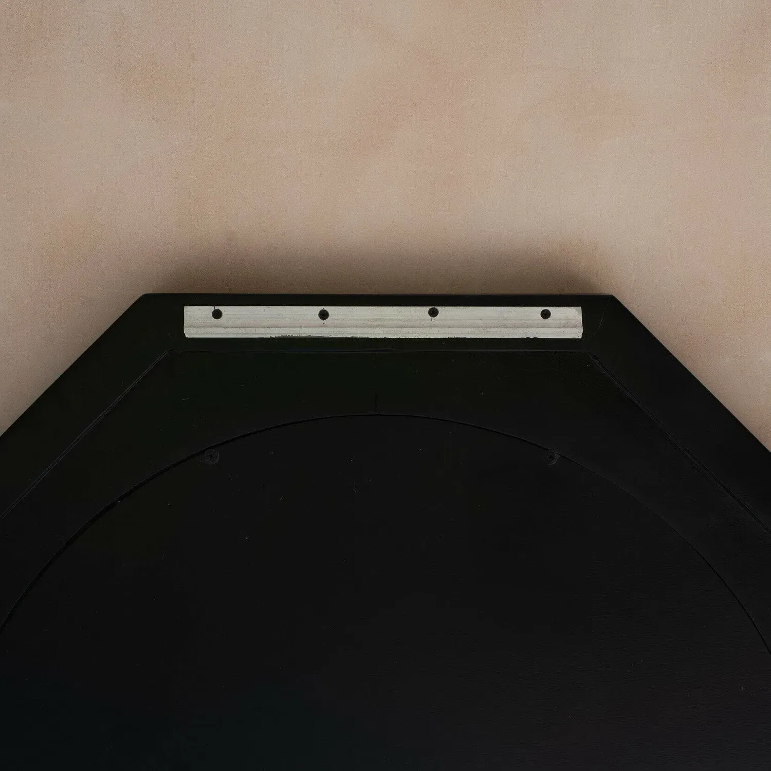 Octavia Small Octagonal Wall Mirror - Black, Mango Wood