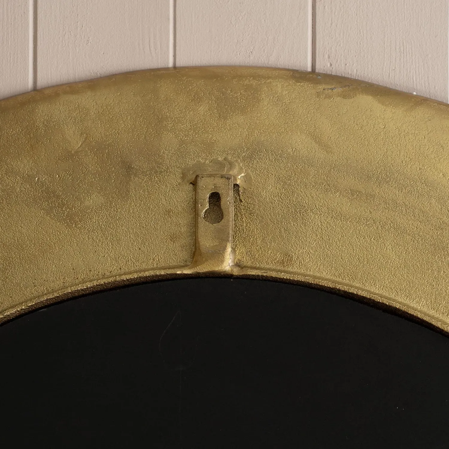 Oliver Large Round Wall Mirror - Aged Brass, Aluminium