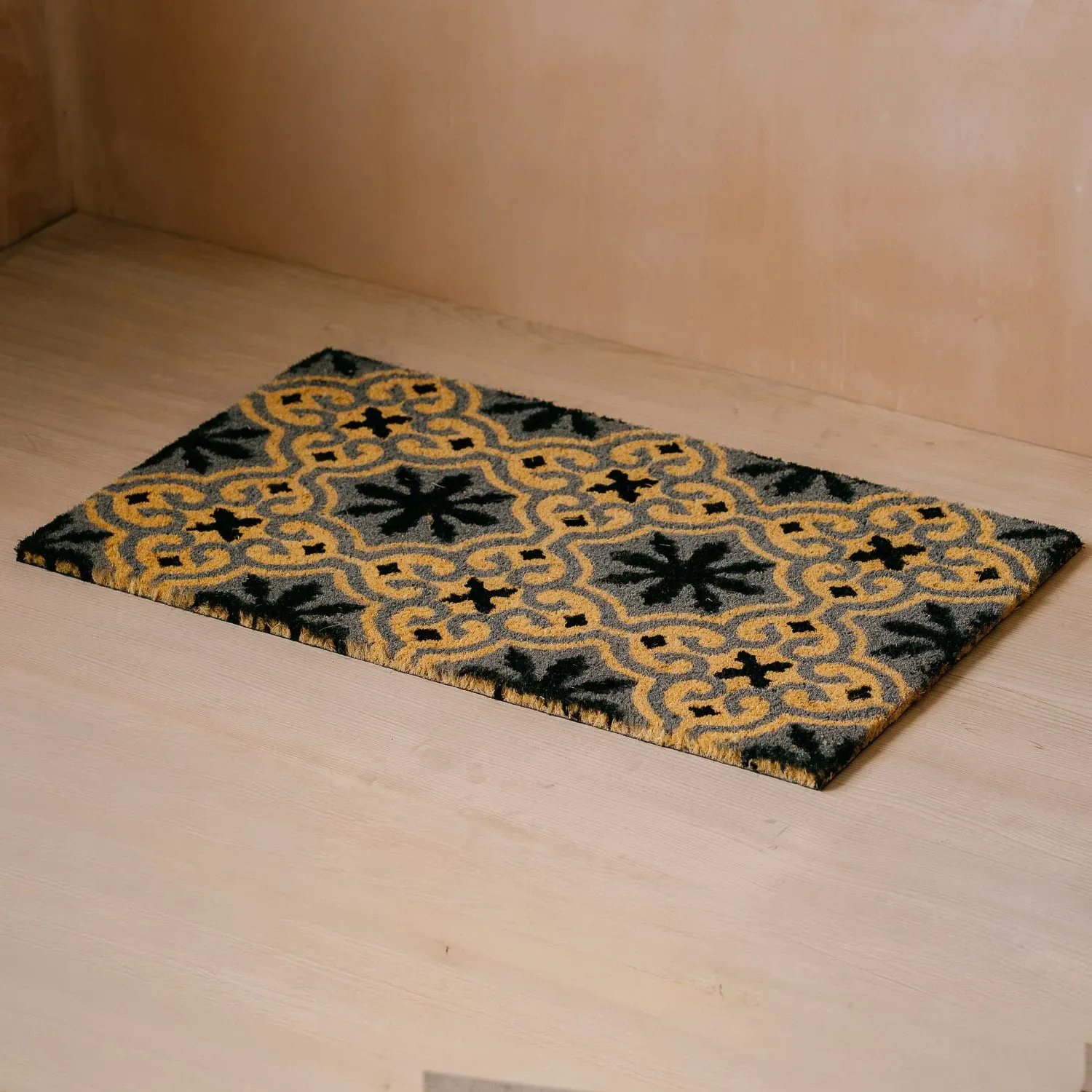 Orient Print Doormat - Blue, Coconut Fibre image