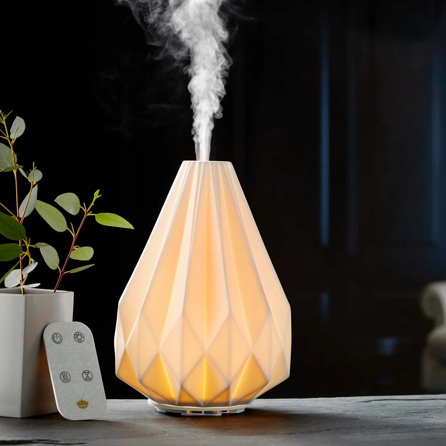 Origami Diffuser - White, Ceramic