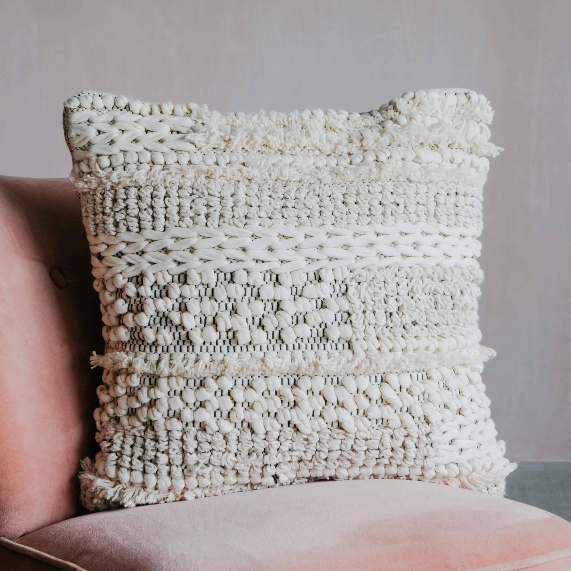 Orla Bobble Cushion - Cotton image