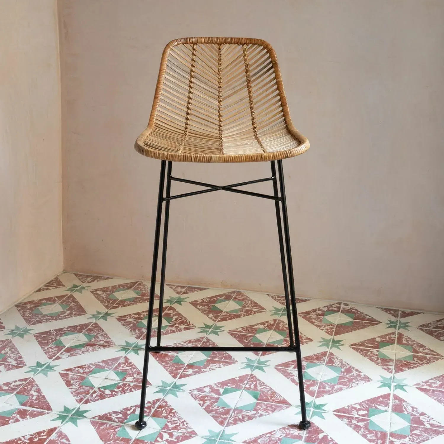 Oslo Counter Stool - Natural, Rattan