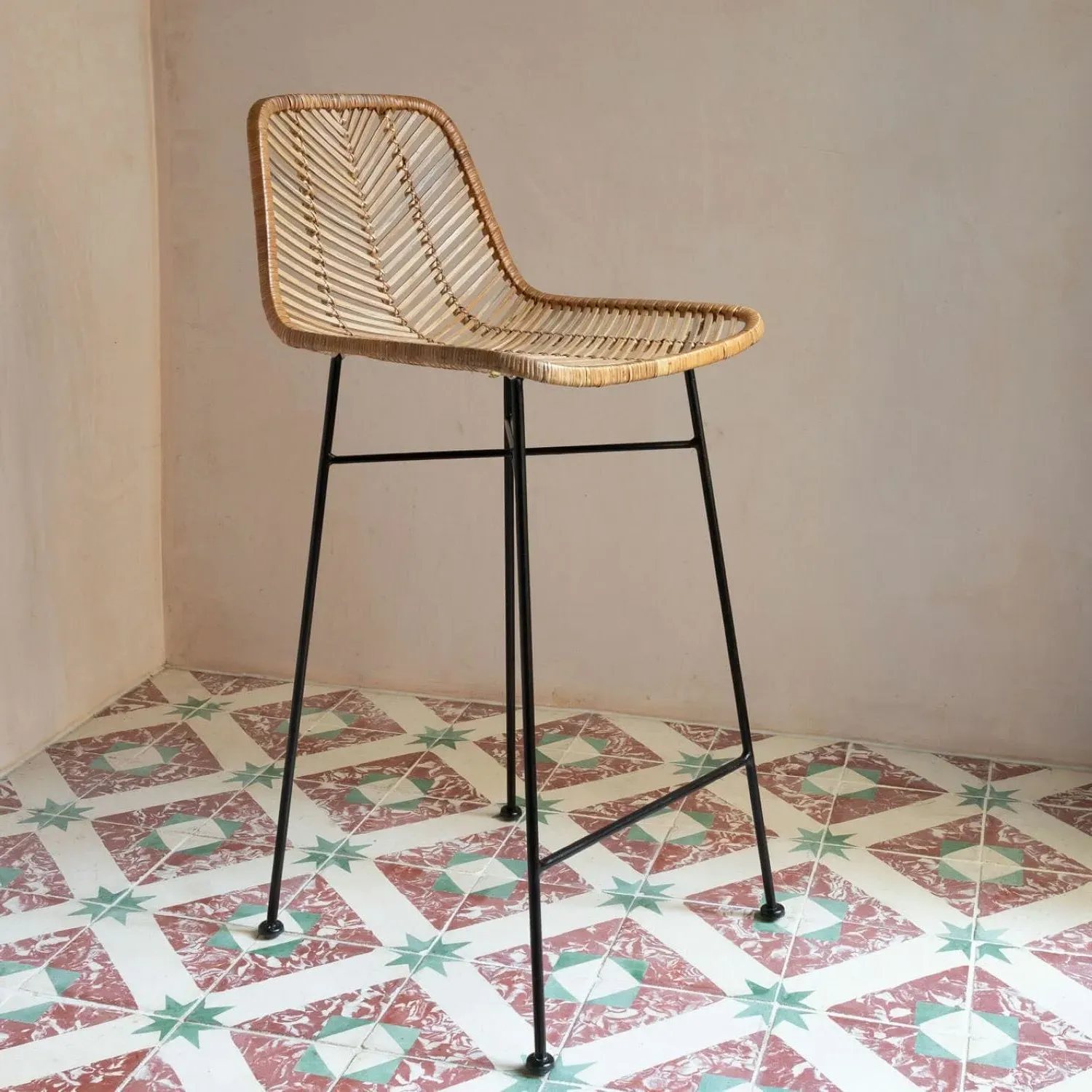 Oslo Counter Stool - Natural, Rattan