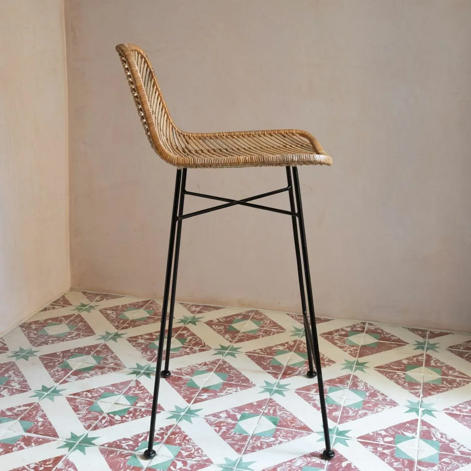 Oslo Counter Stool - Natural, Rattan