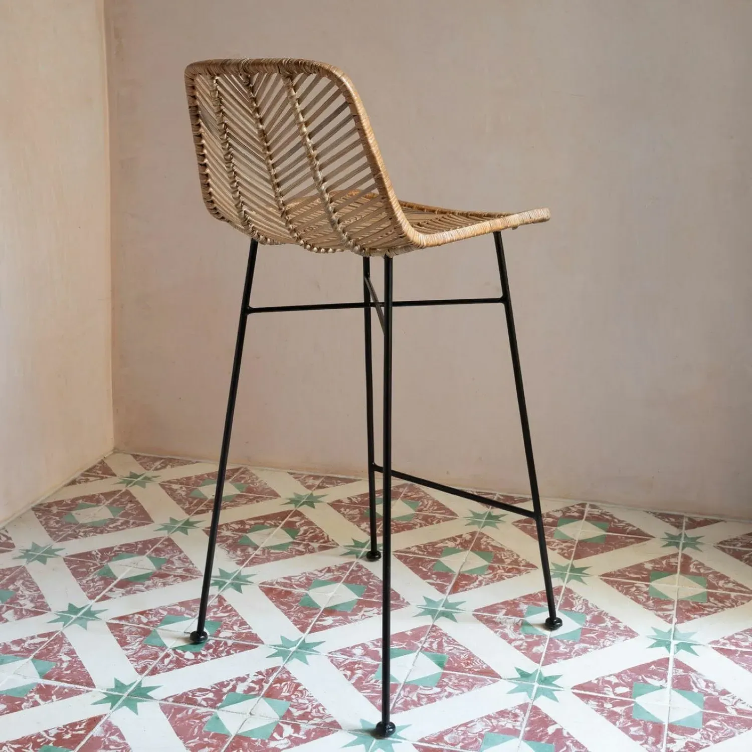Oslo Counter Stool - Natural, Rattan