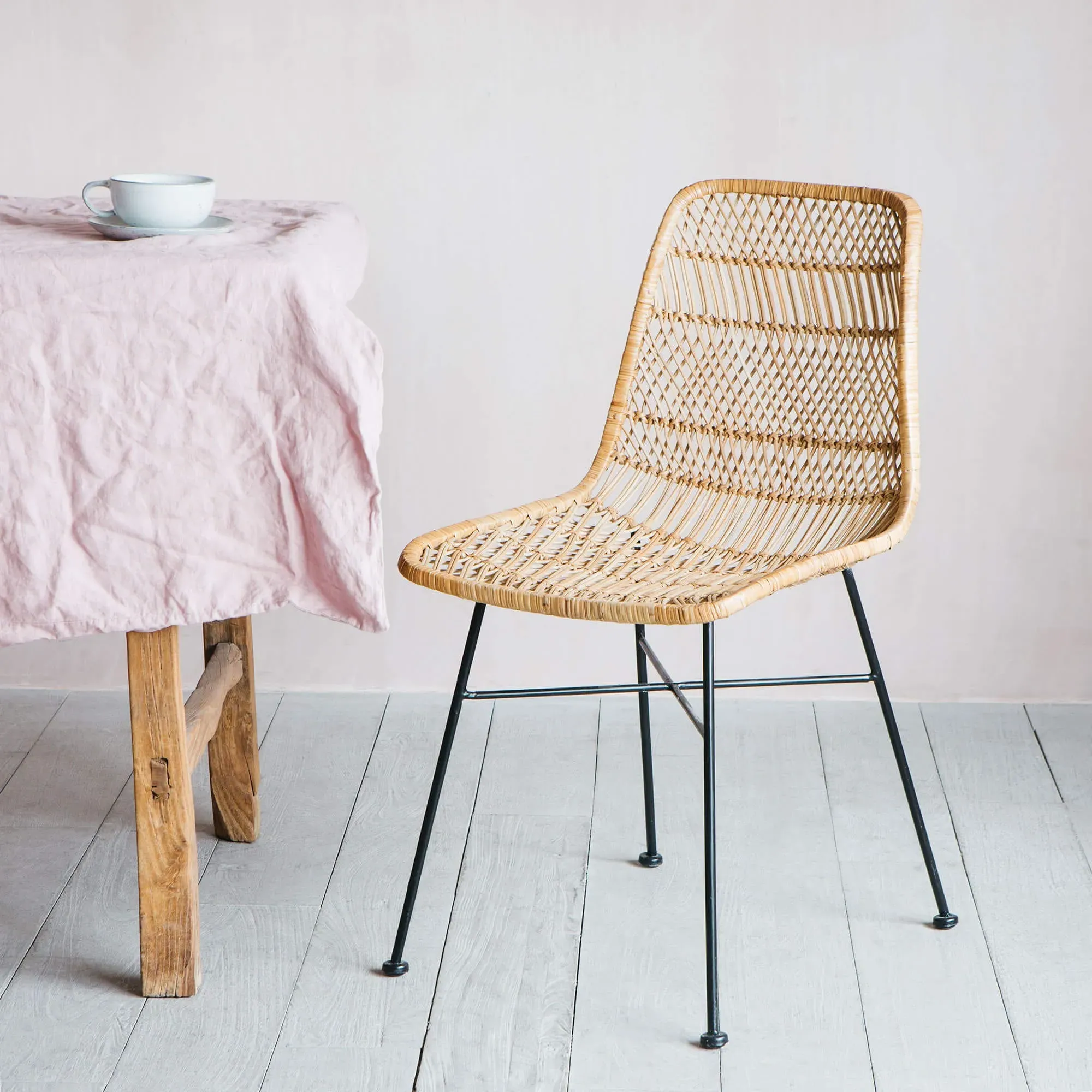 Oslo Dining Chair - Natural, Rattan image
