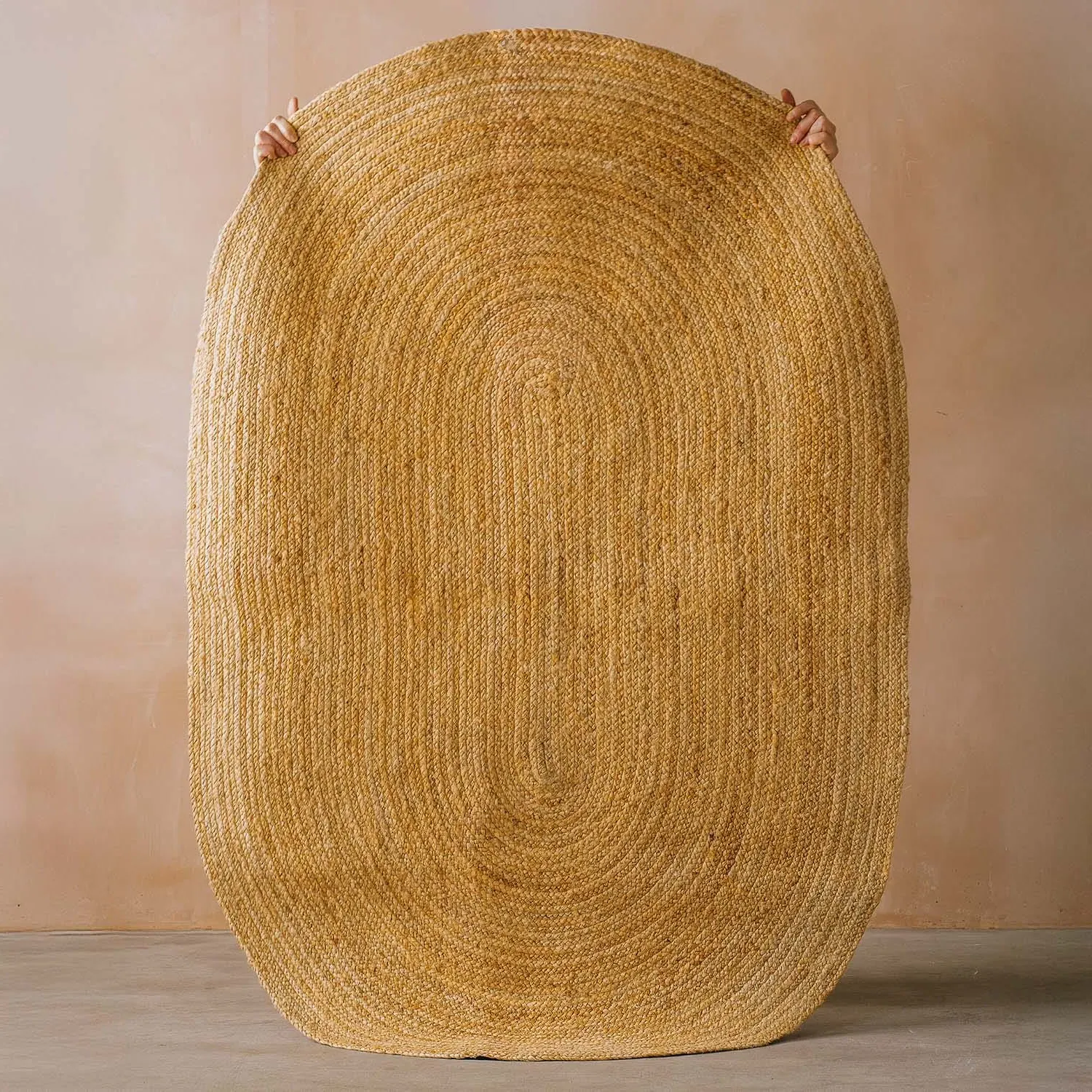 Oval Jute Rug - Natural image