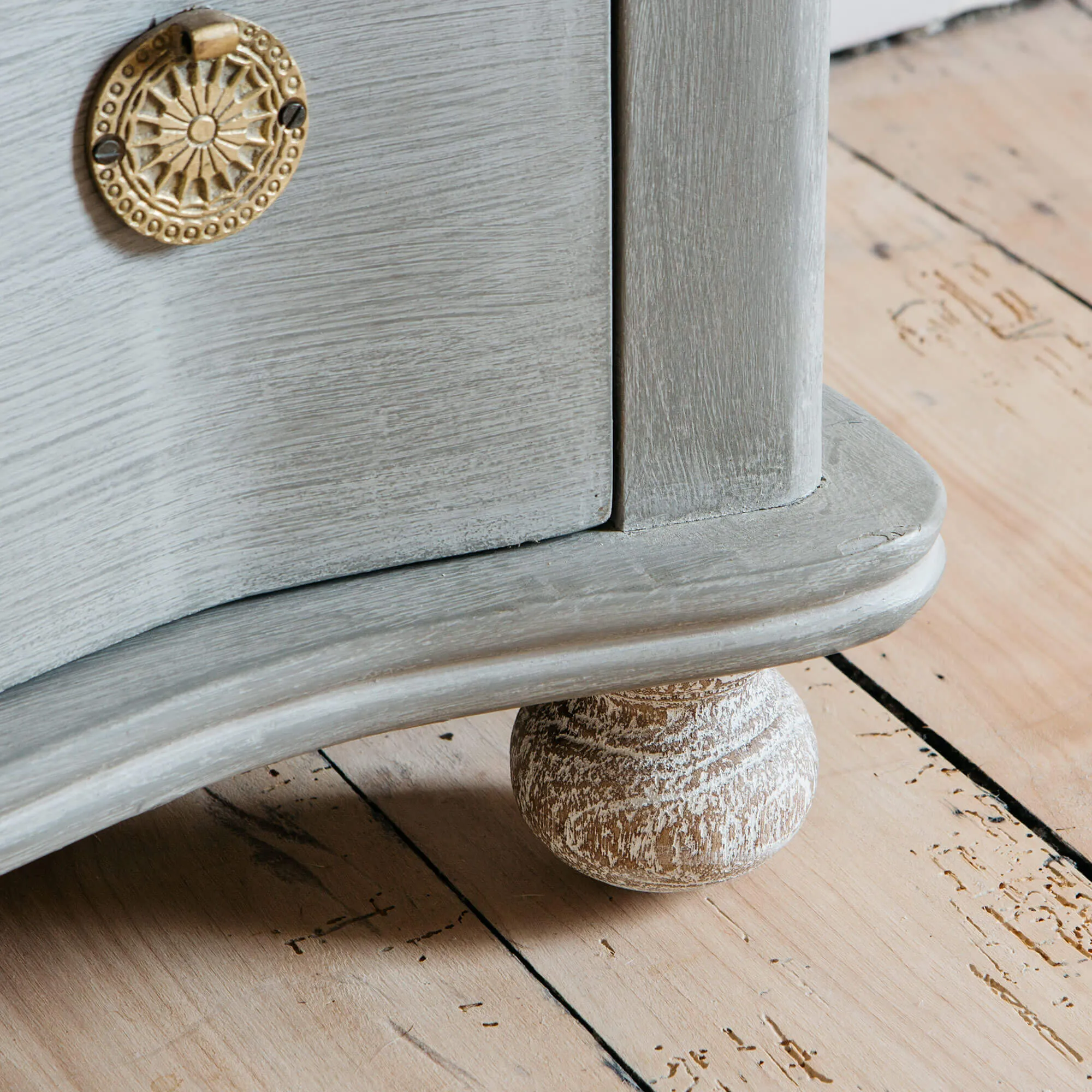 Oyster Two Drawer Bedside Table - Mango Wood