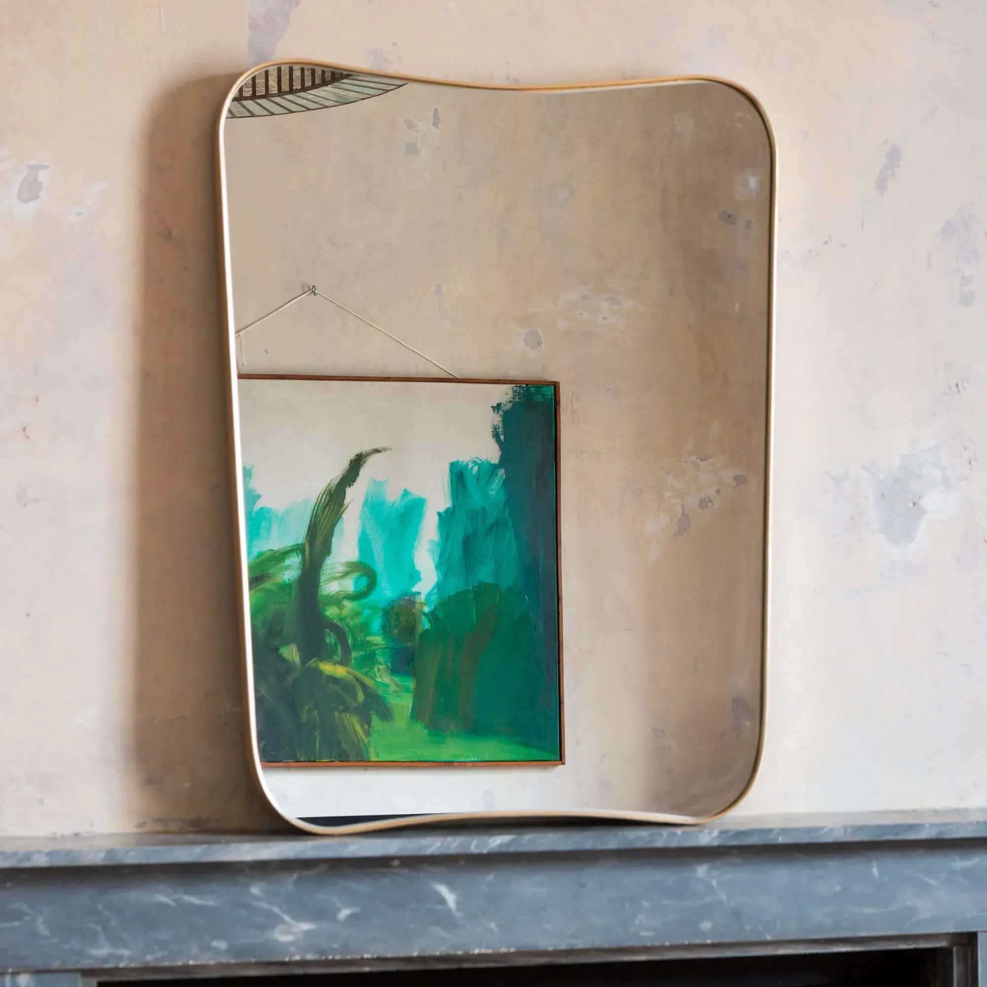 Ozzy Rectangular Mirror - Gold