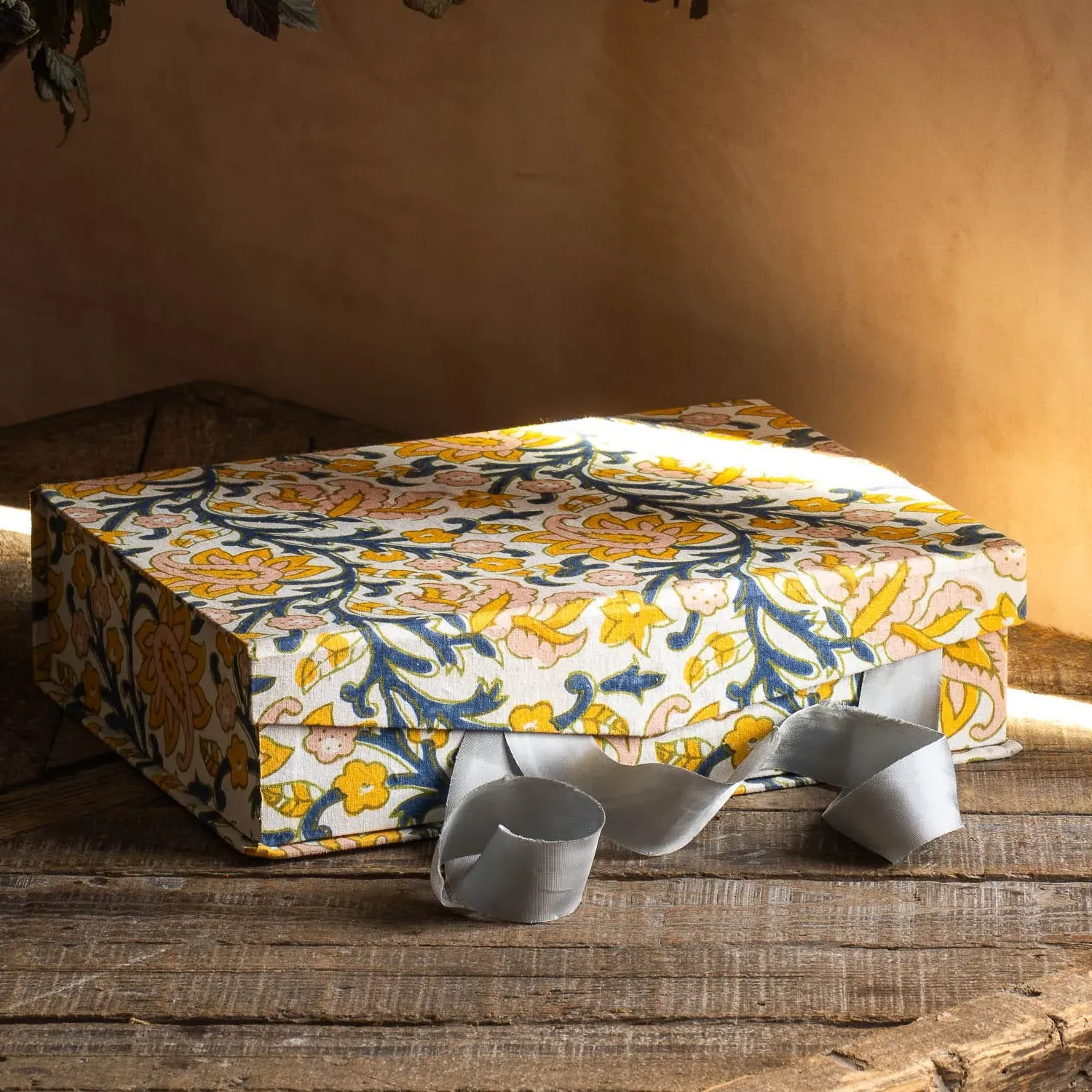 Paisley Floral Large Storage Box - Cotton