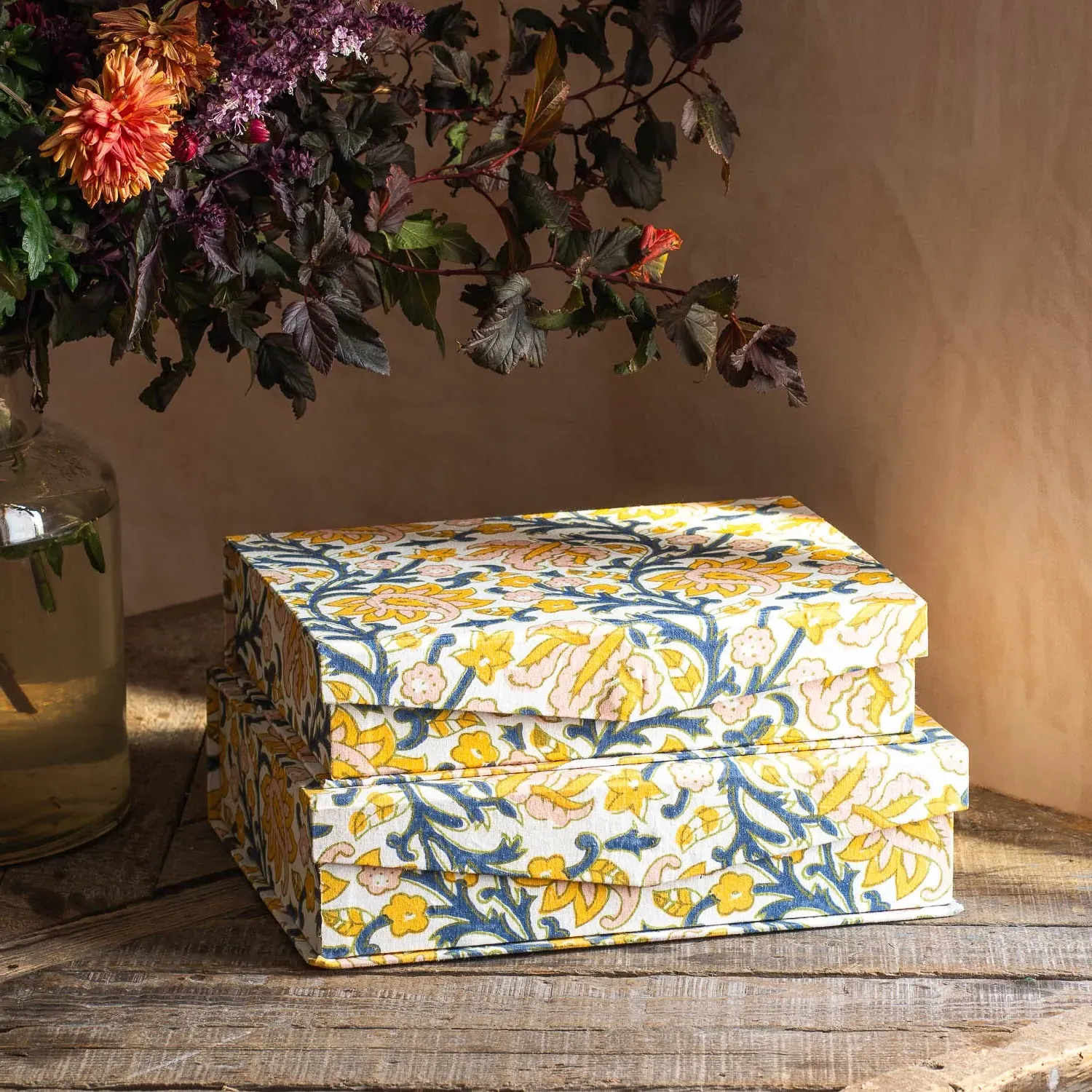 Paisley Floral Large Storage Box - Cotton