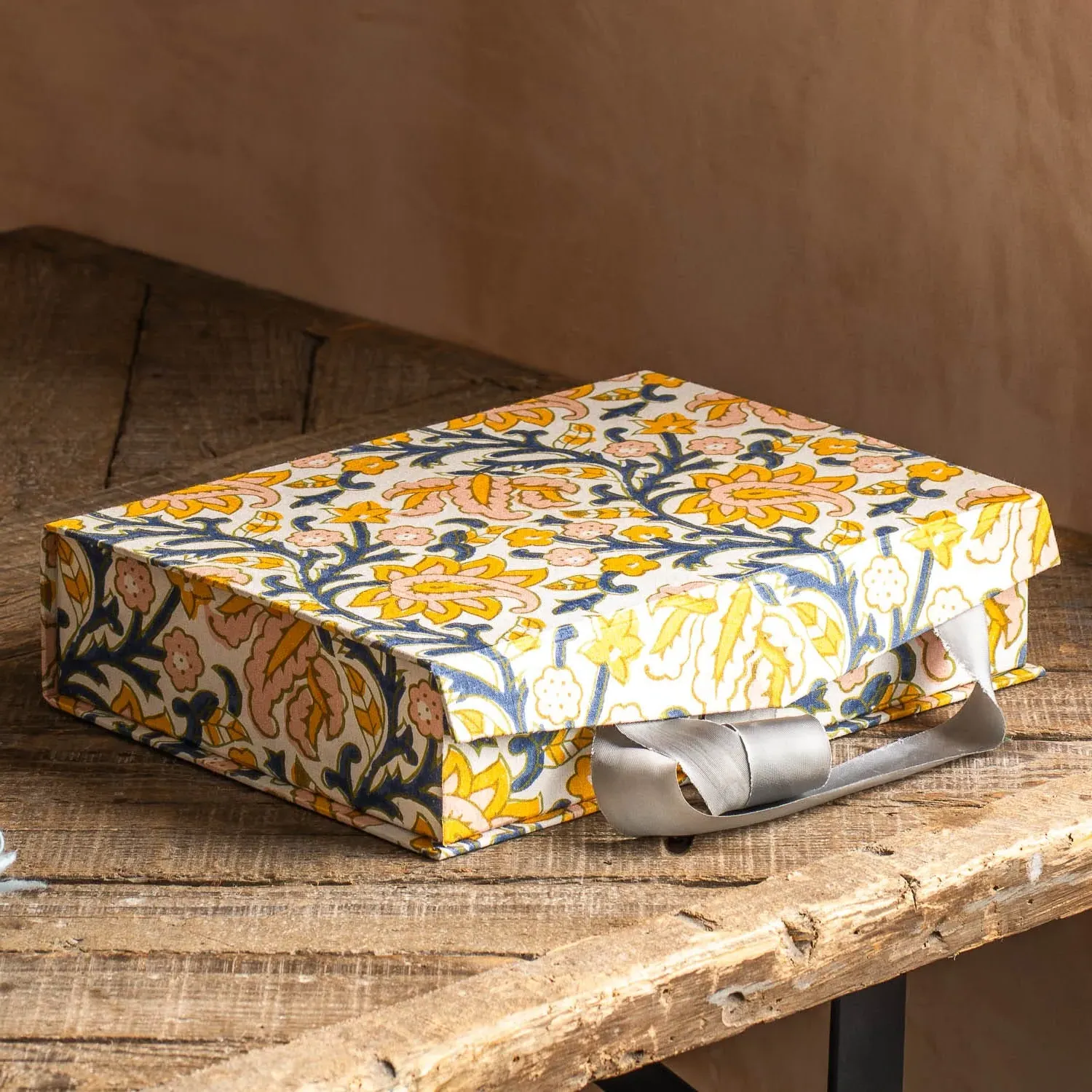Paisley Floral Small Storage Box - Cotton