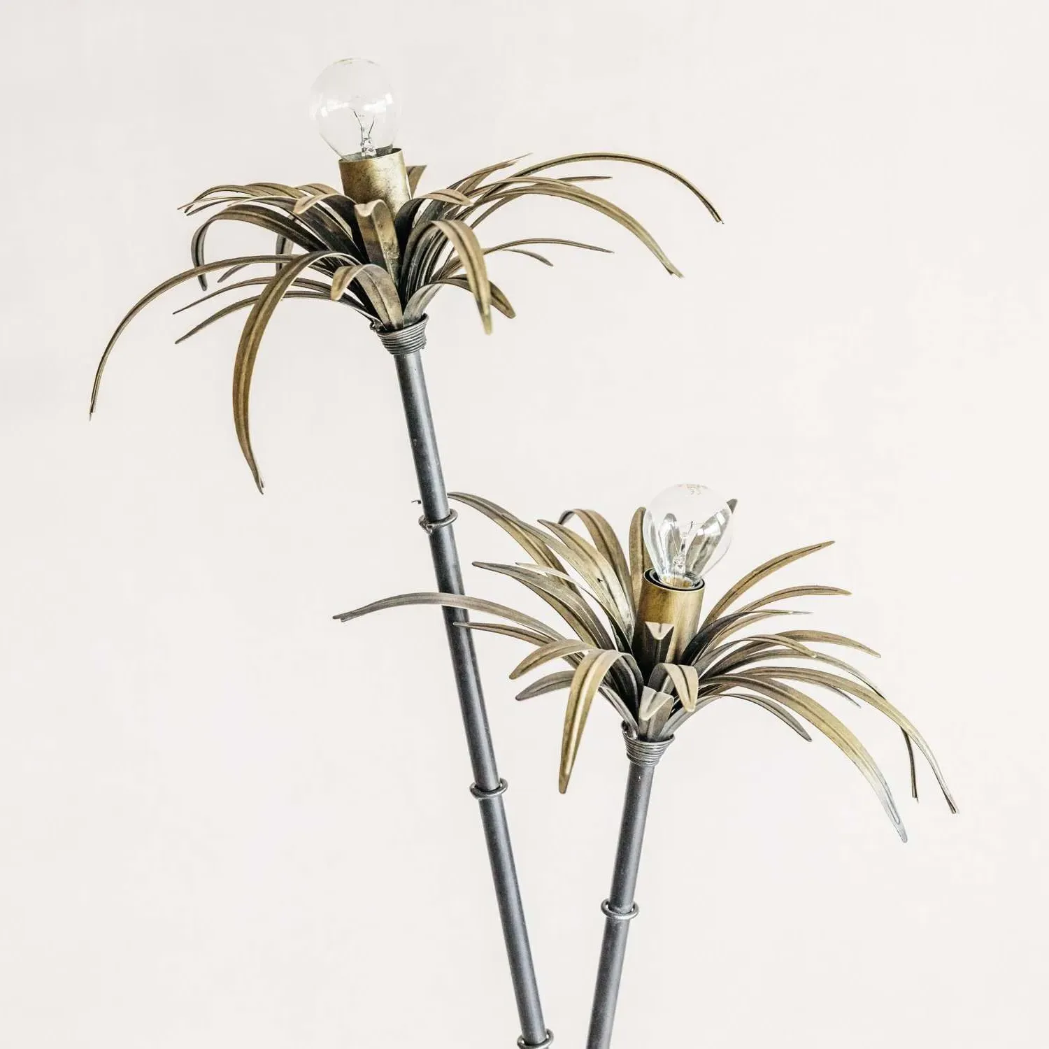 Palm Tree Floor Light - Bronze, Iron