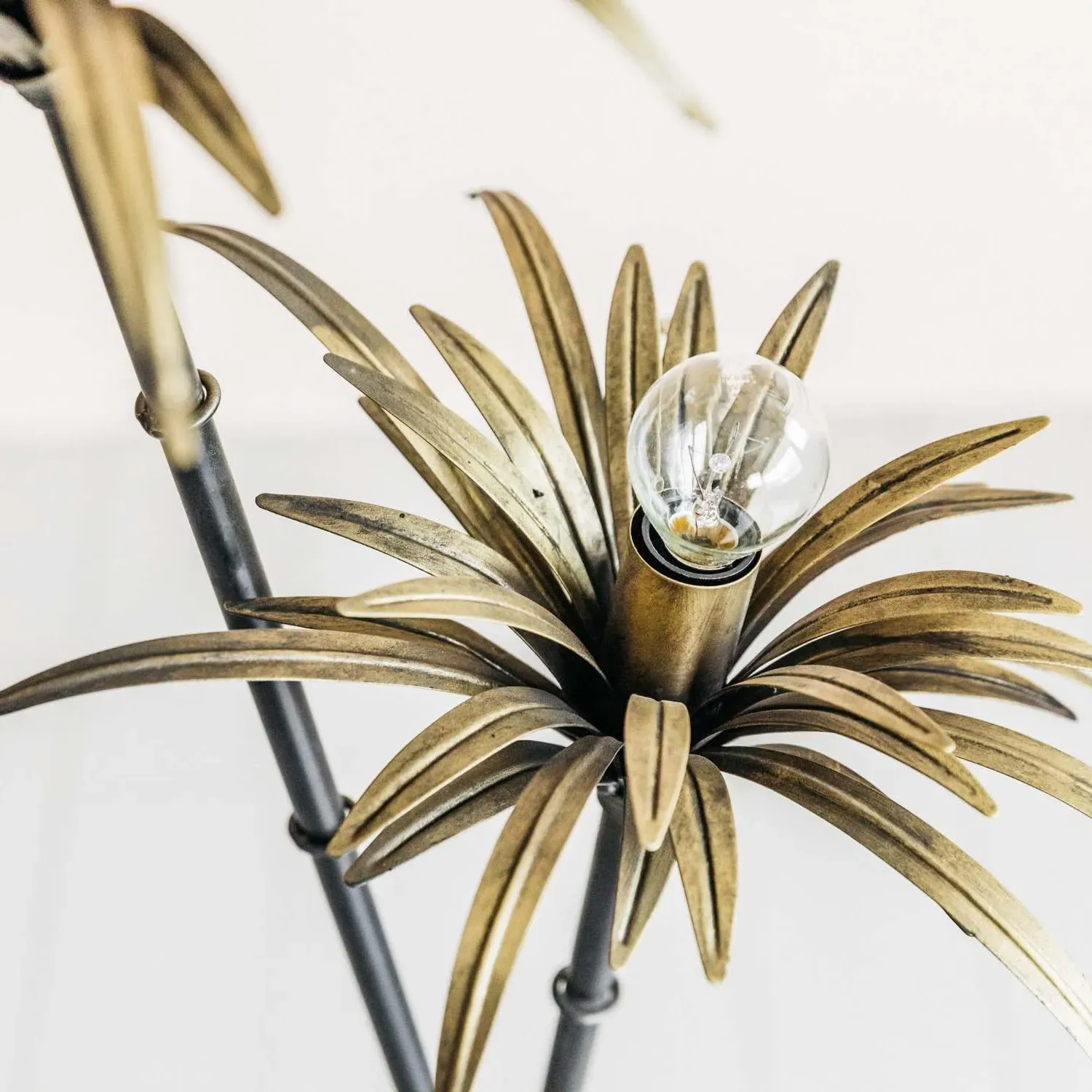 Palm Tree Floor Light - Bronze, Iron