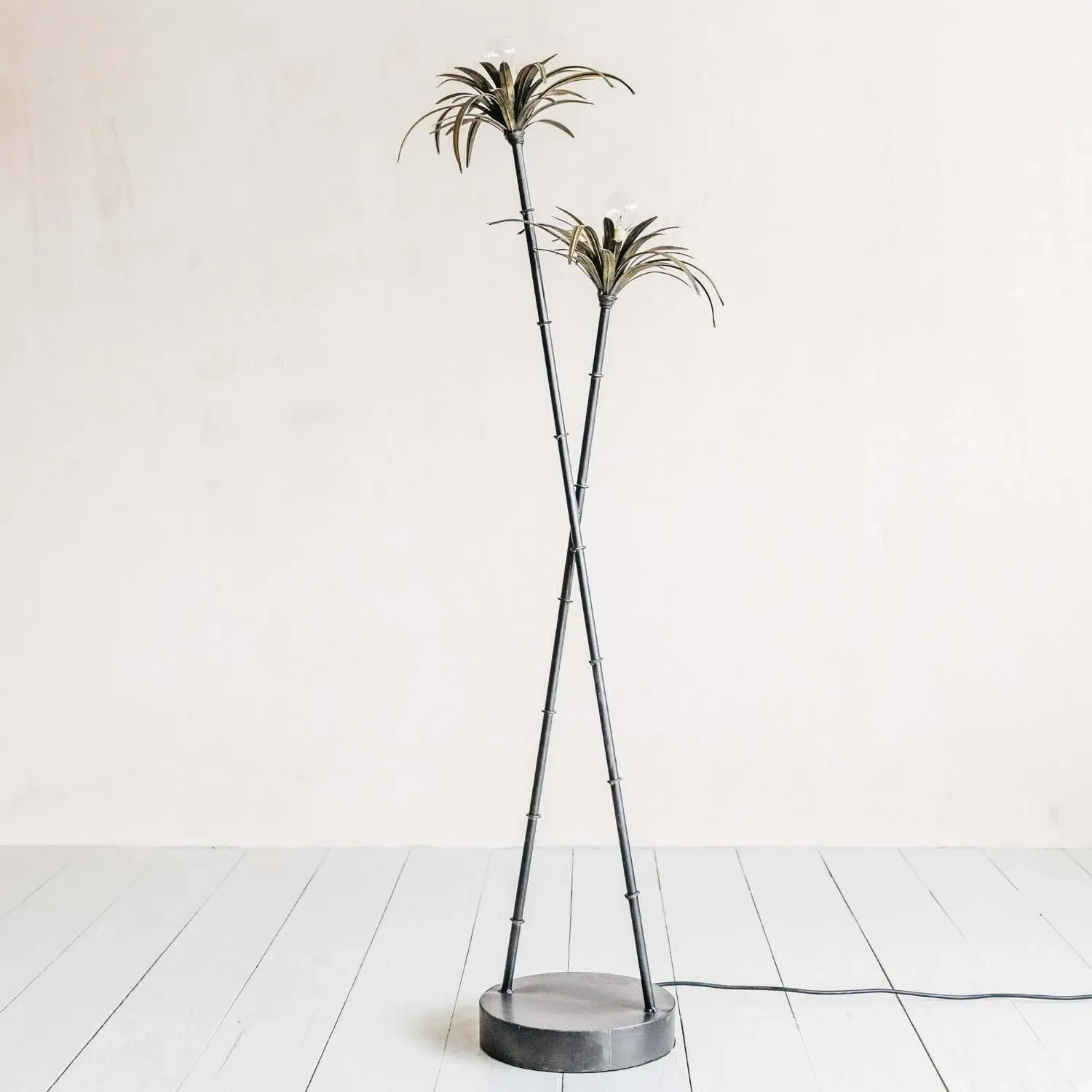 Palm Tree Floor Light - Bronze, Iron