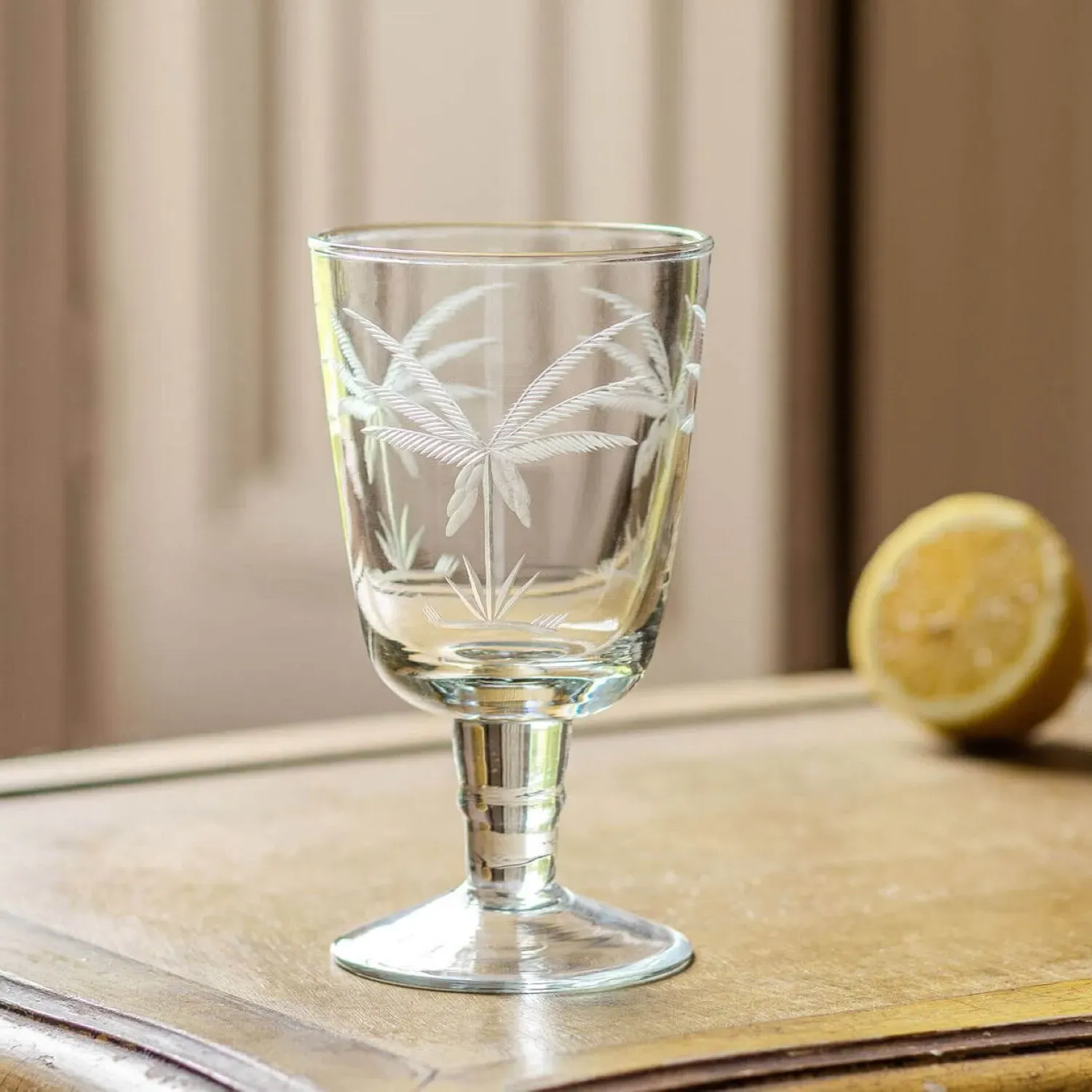 Palm Tree Glass Tumbler - Glass