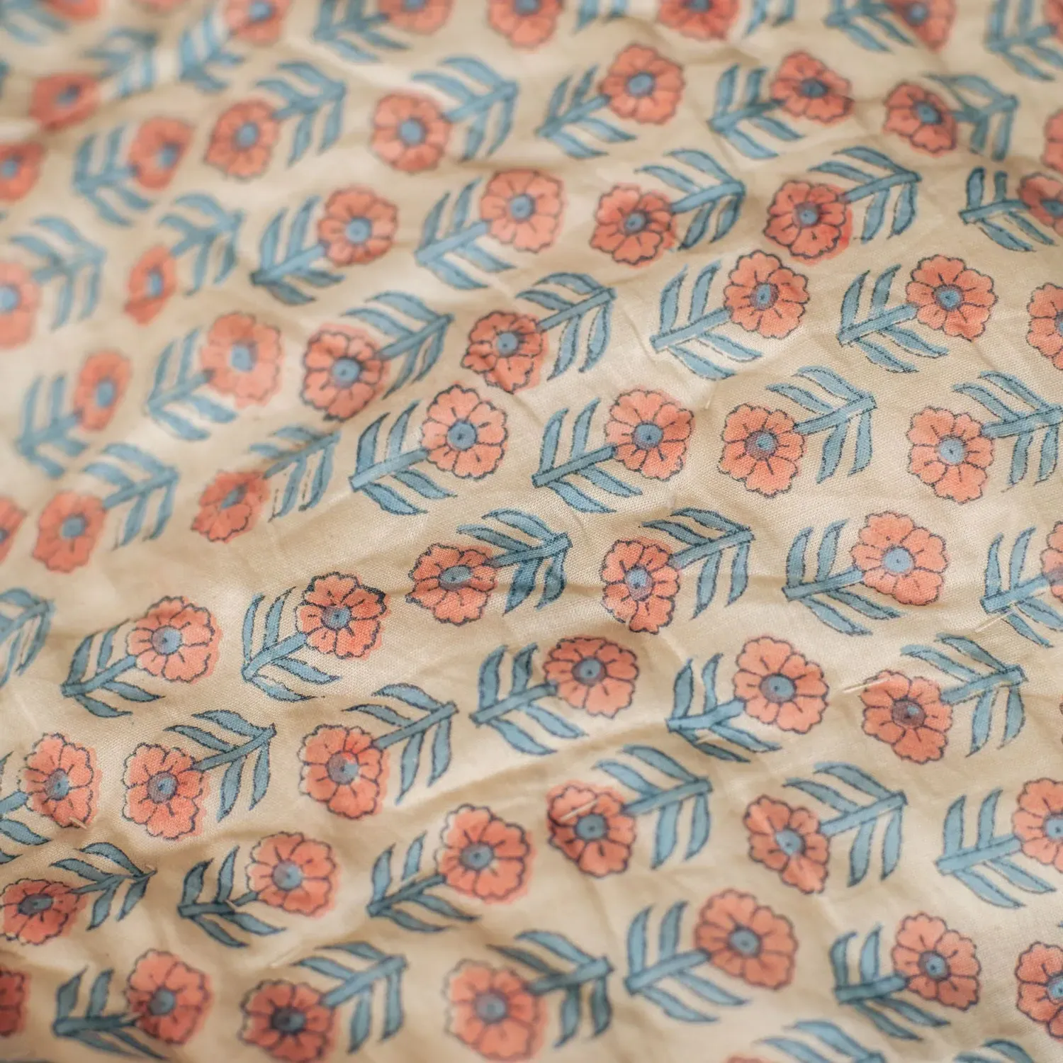 Paloma King Size Quilt - Blue, Cotton