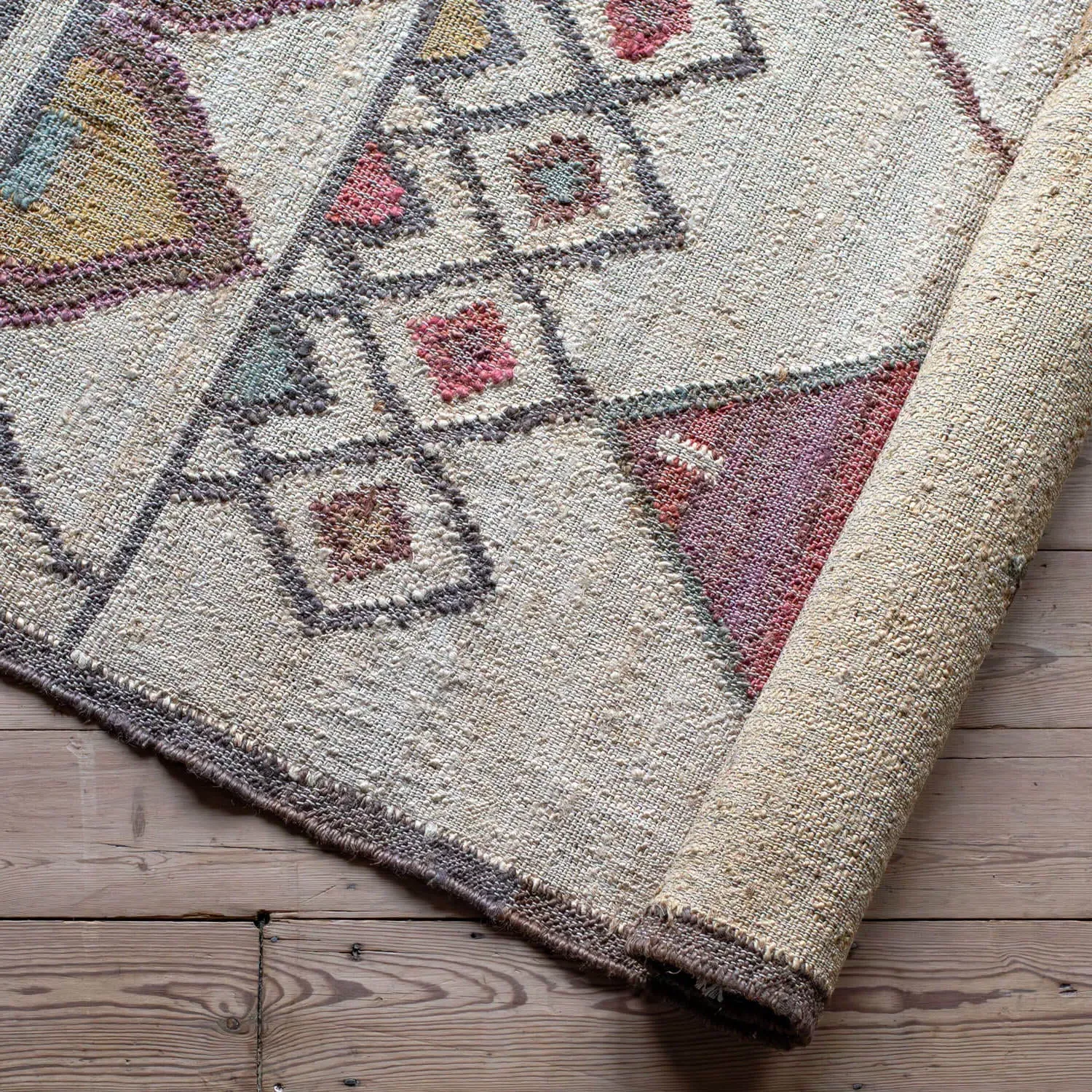 Panja Rug 120 x 180cm - Kilim Pattern, Jute