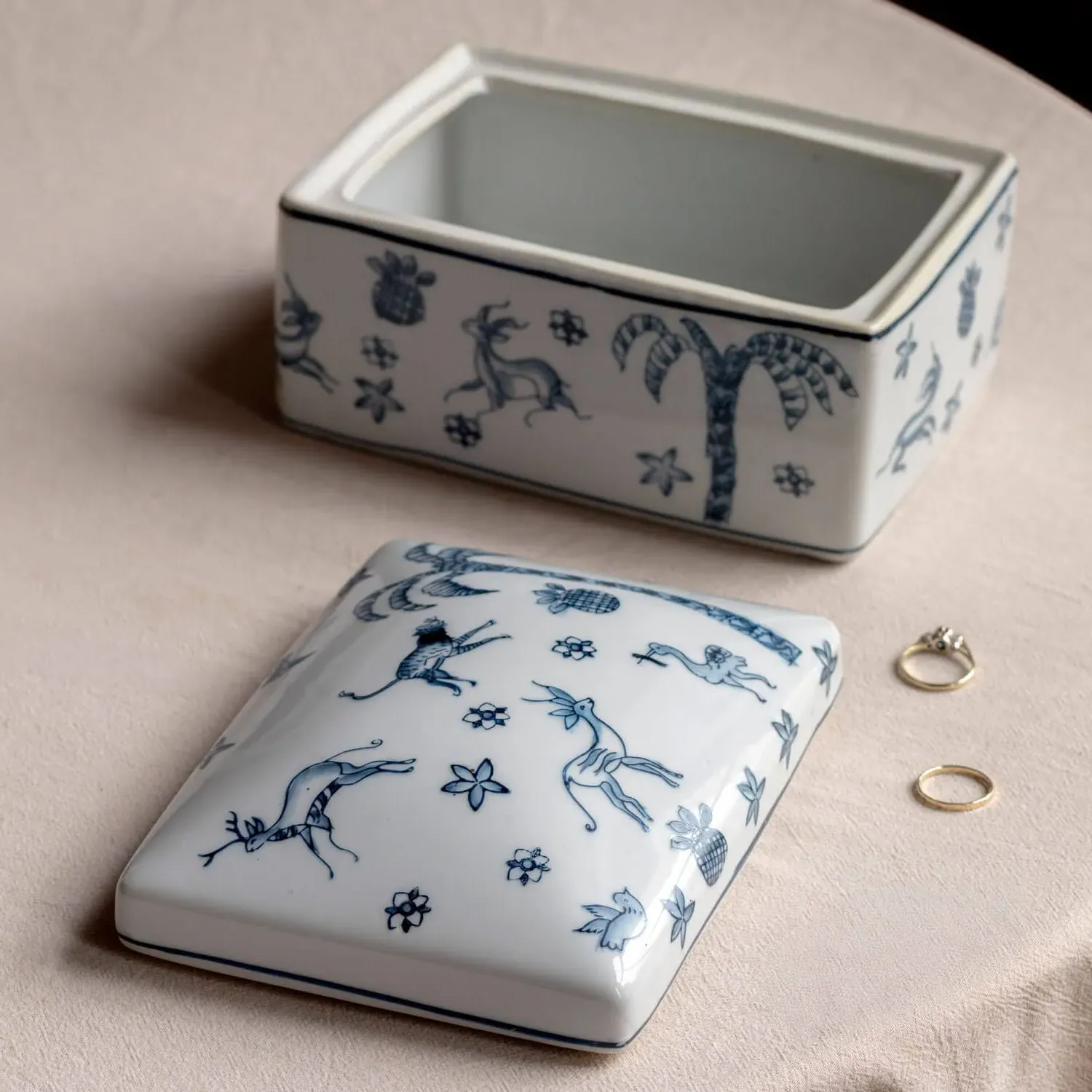 Paradise Trinket Box - Porcelain