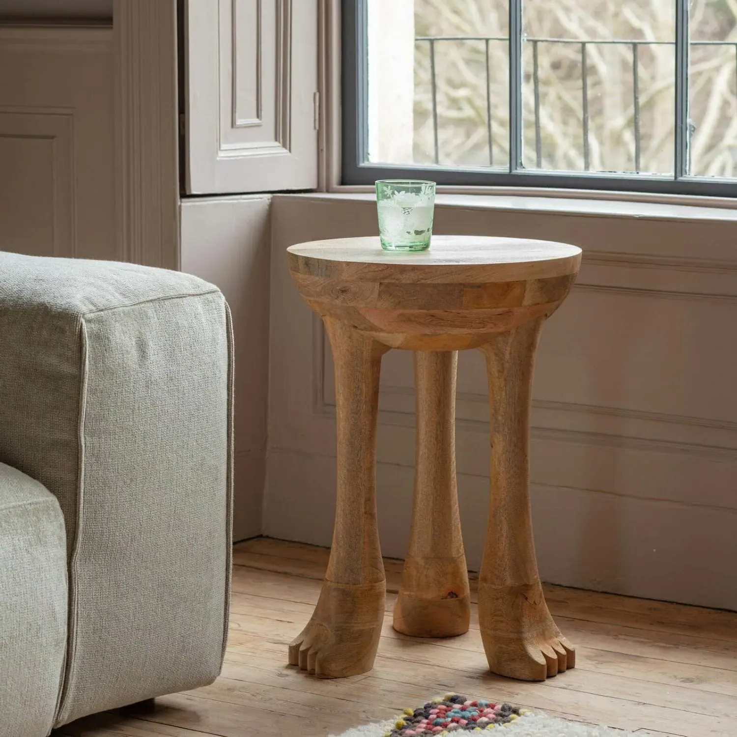 Paws Side Table - Mango Wood image
