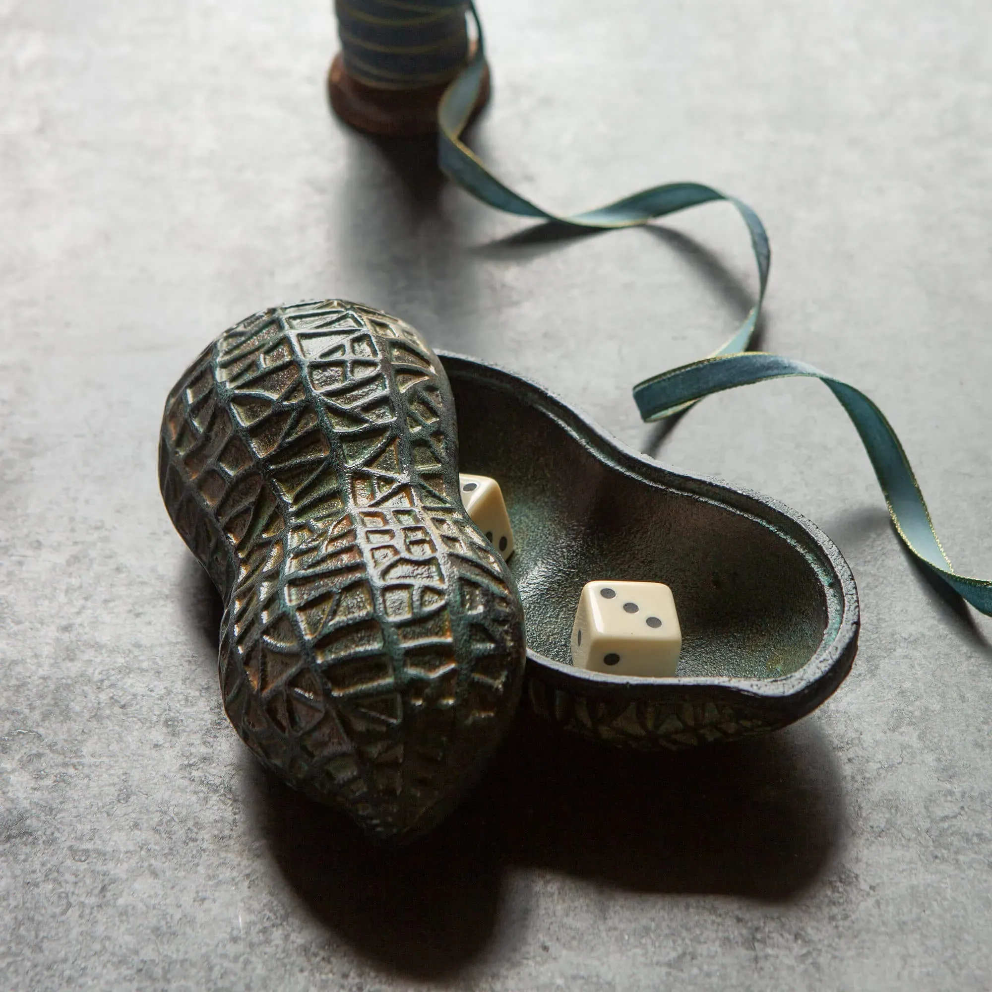 Peanut Storage Box - Green, Aluminium