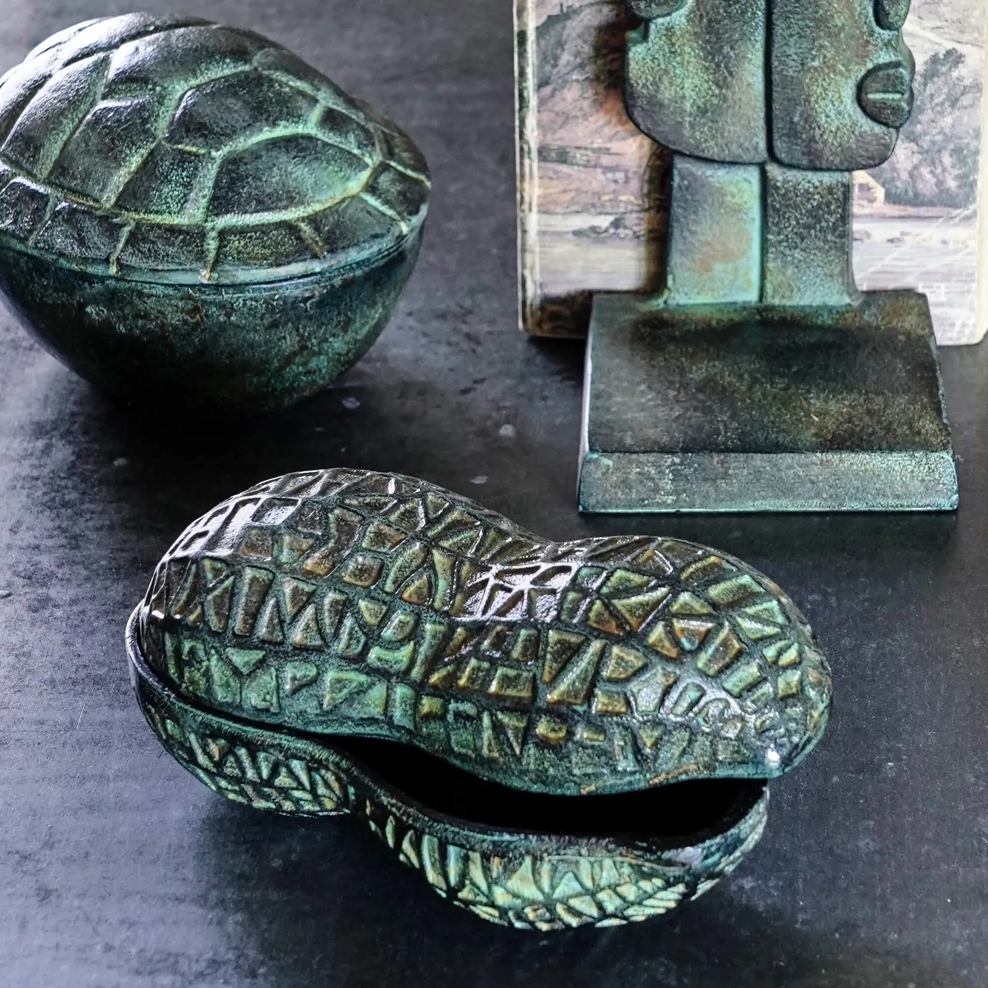 Peanut Storage Box - Green, Aluminium image