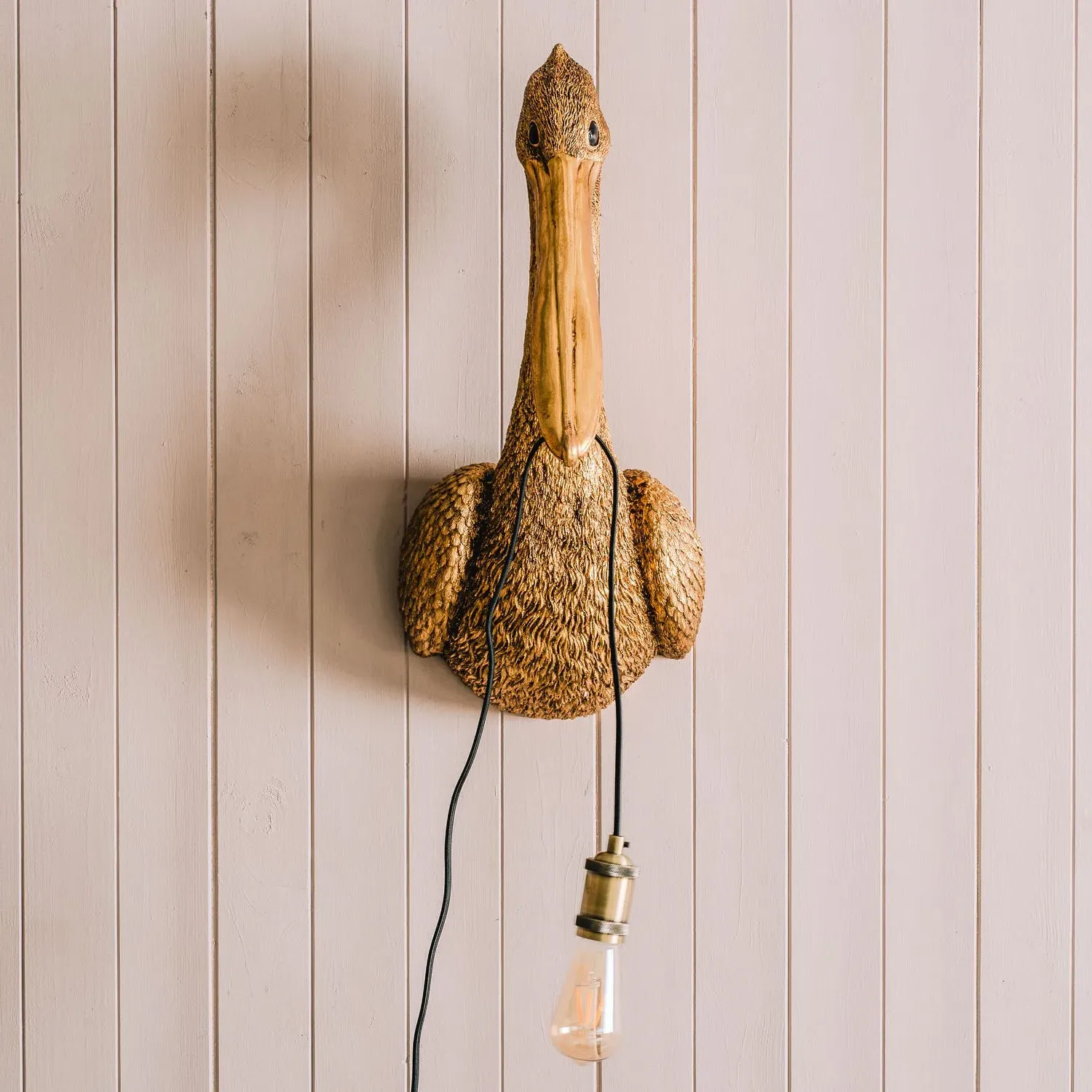 Pedro Pelican Wall Light - Bronze, Resin