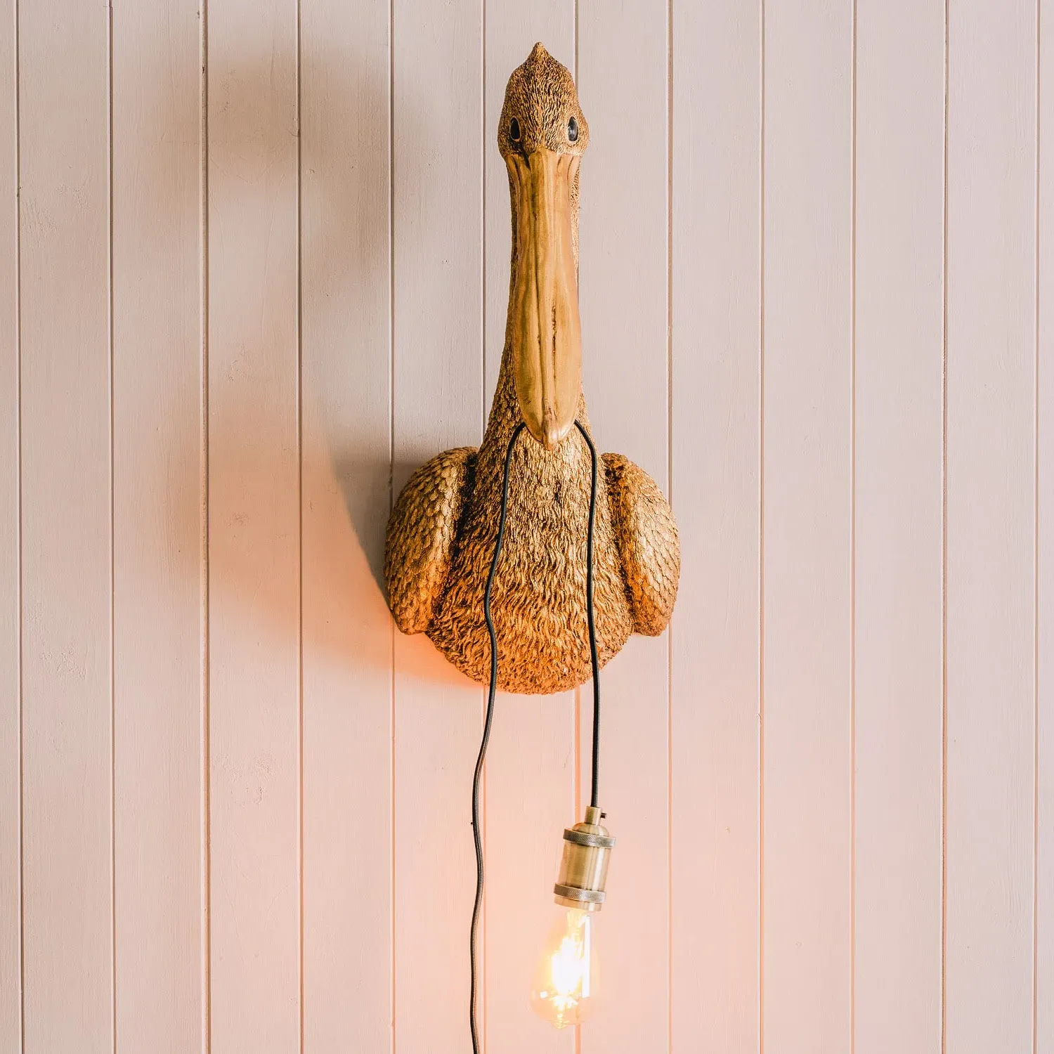 Pedro Pelican Wall Light - Bronze, Resin