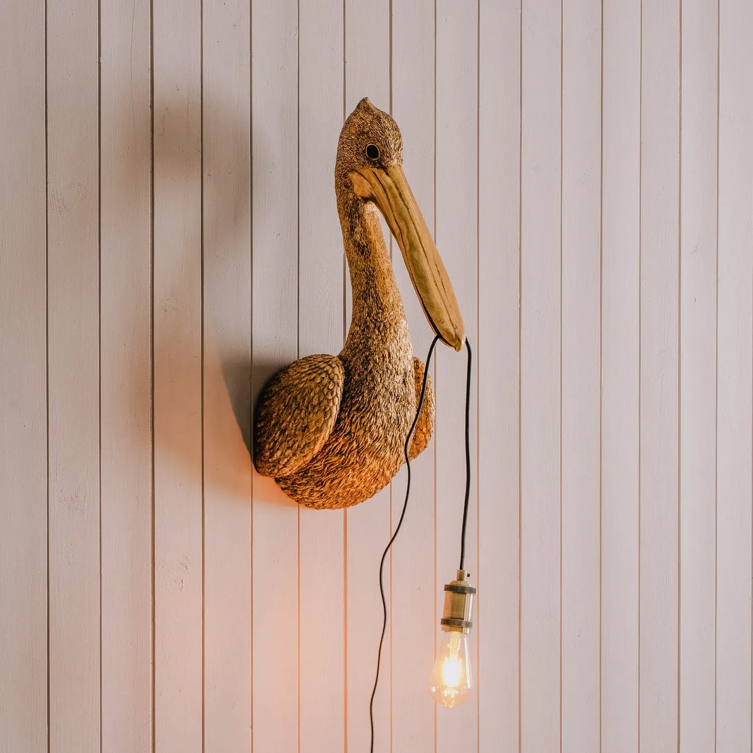 Pedro Pelican Wall Light - Bronze, Resin