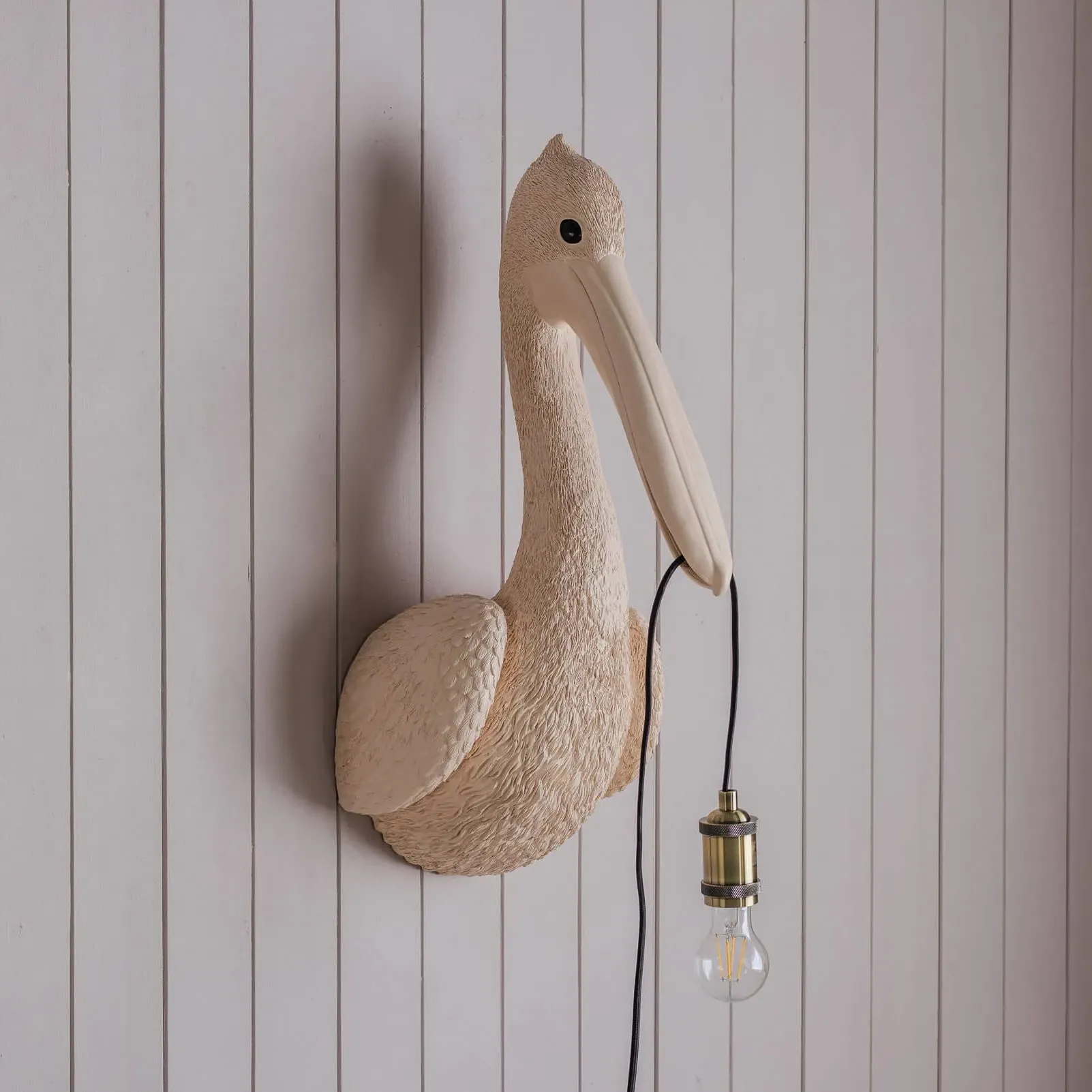 Penny Pelican Wall Light - Pink, Resin
