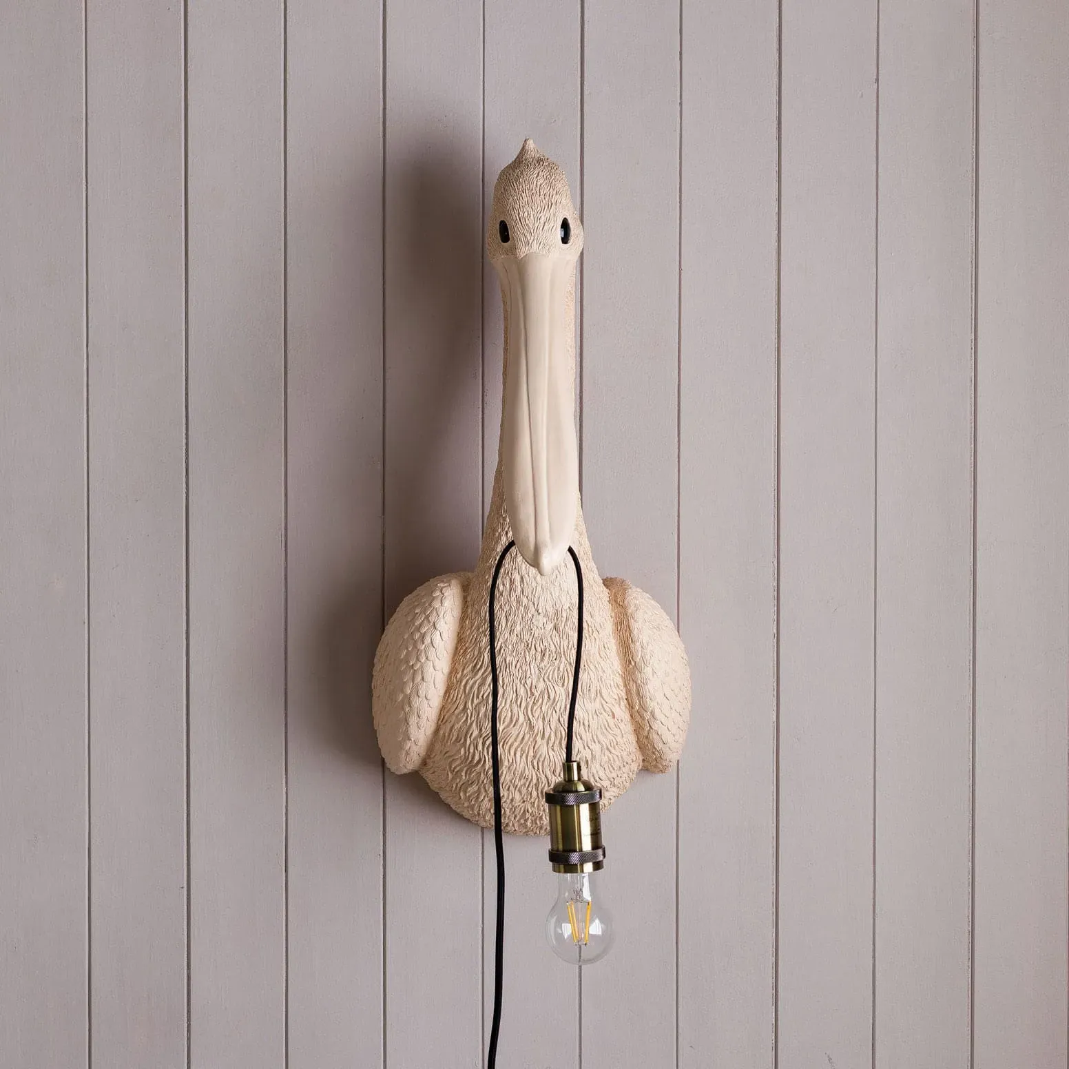 Penny Pelican Wall Light - Pink, Resin