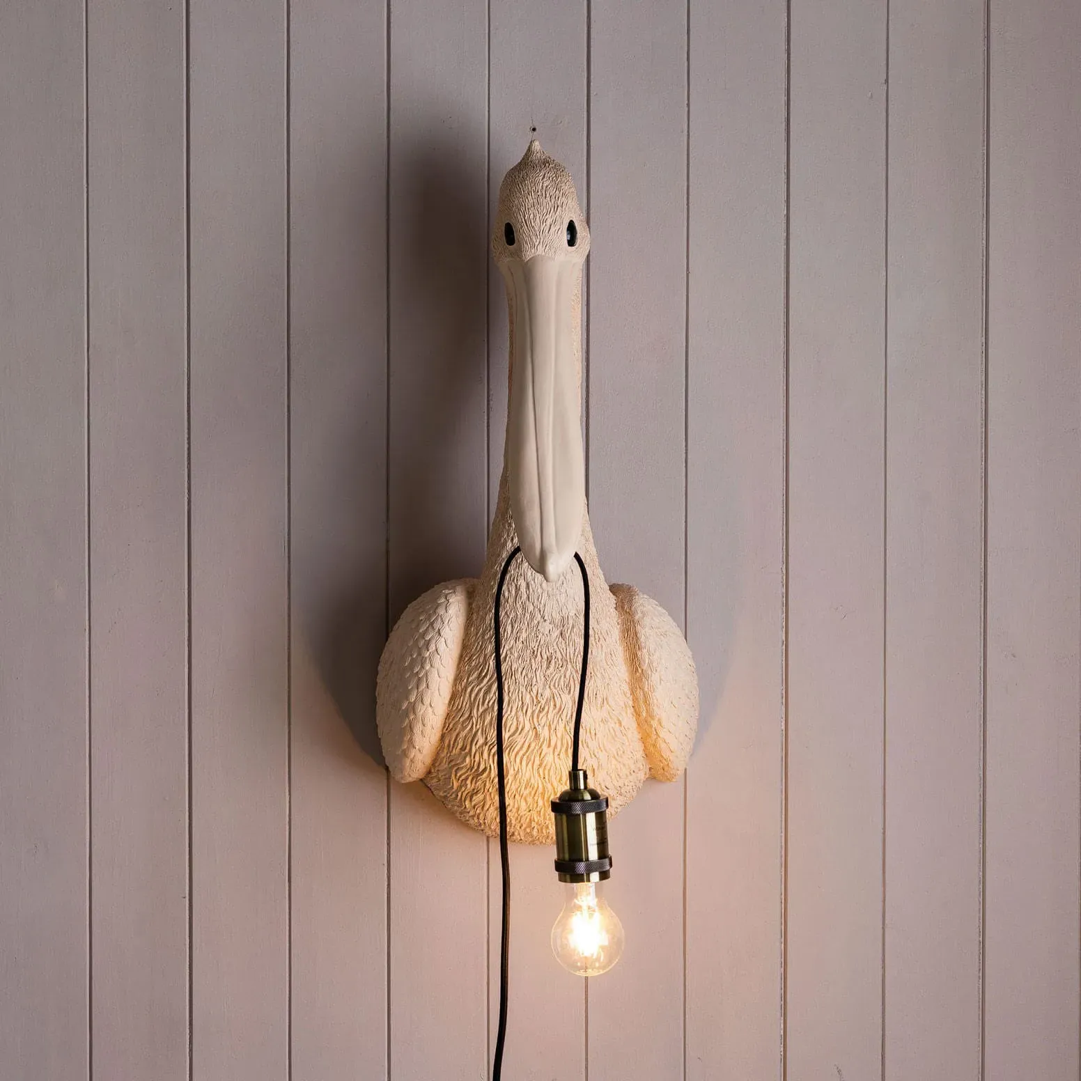 Penny Pelican Wall Light - Pink, Resin