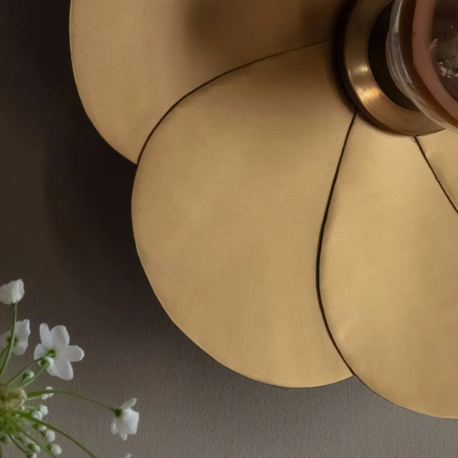 Petal Brass Wall Lamp