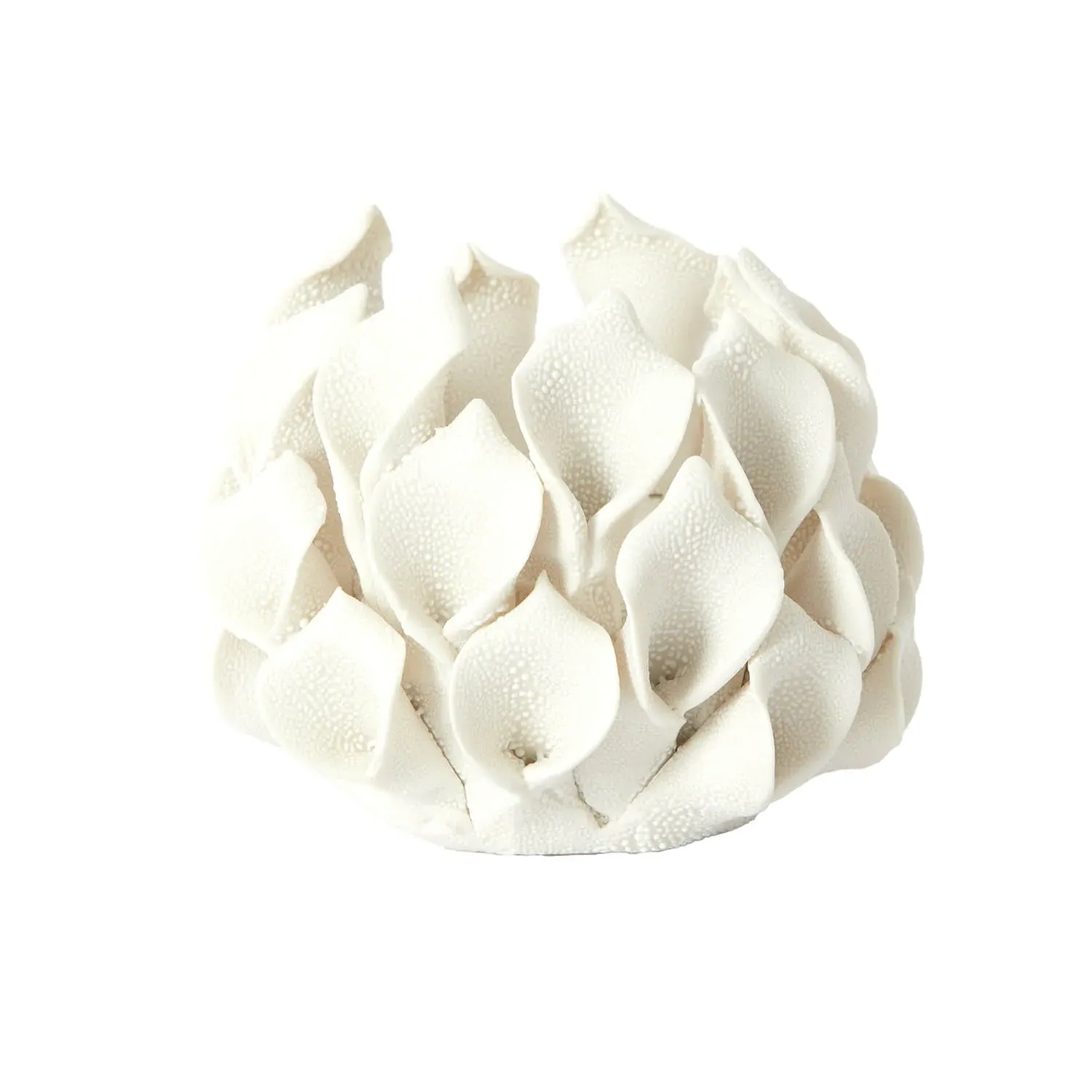 Petal Coral Tealight Holder - Off-White, Porcelain image