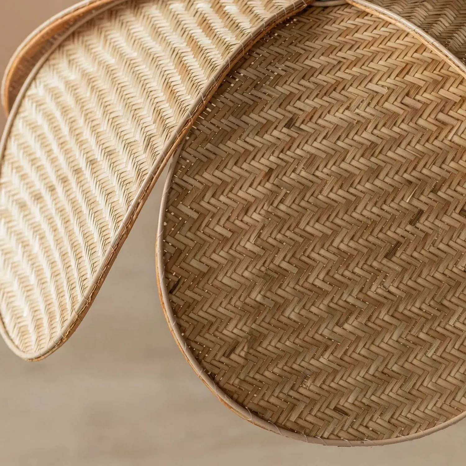 Petal Rattan Pendant Light - Natural