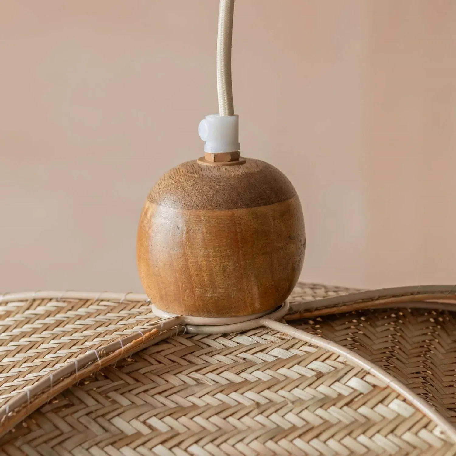 Petal Rattan Pendant Light - Natural