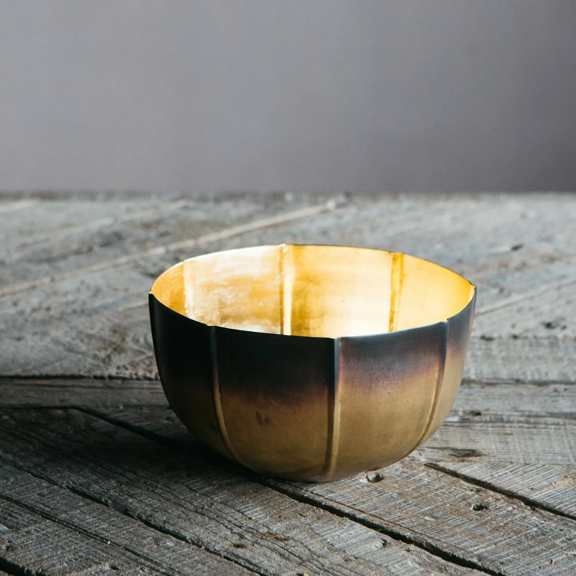 Petal Tea Light Holder - Brass, Iron