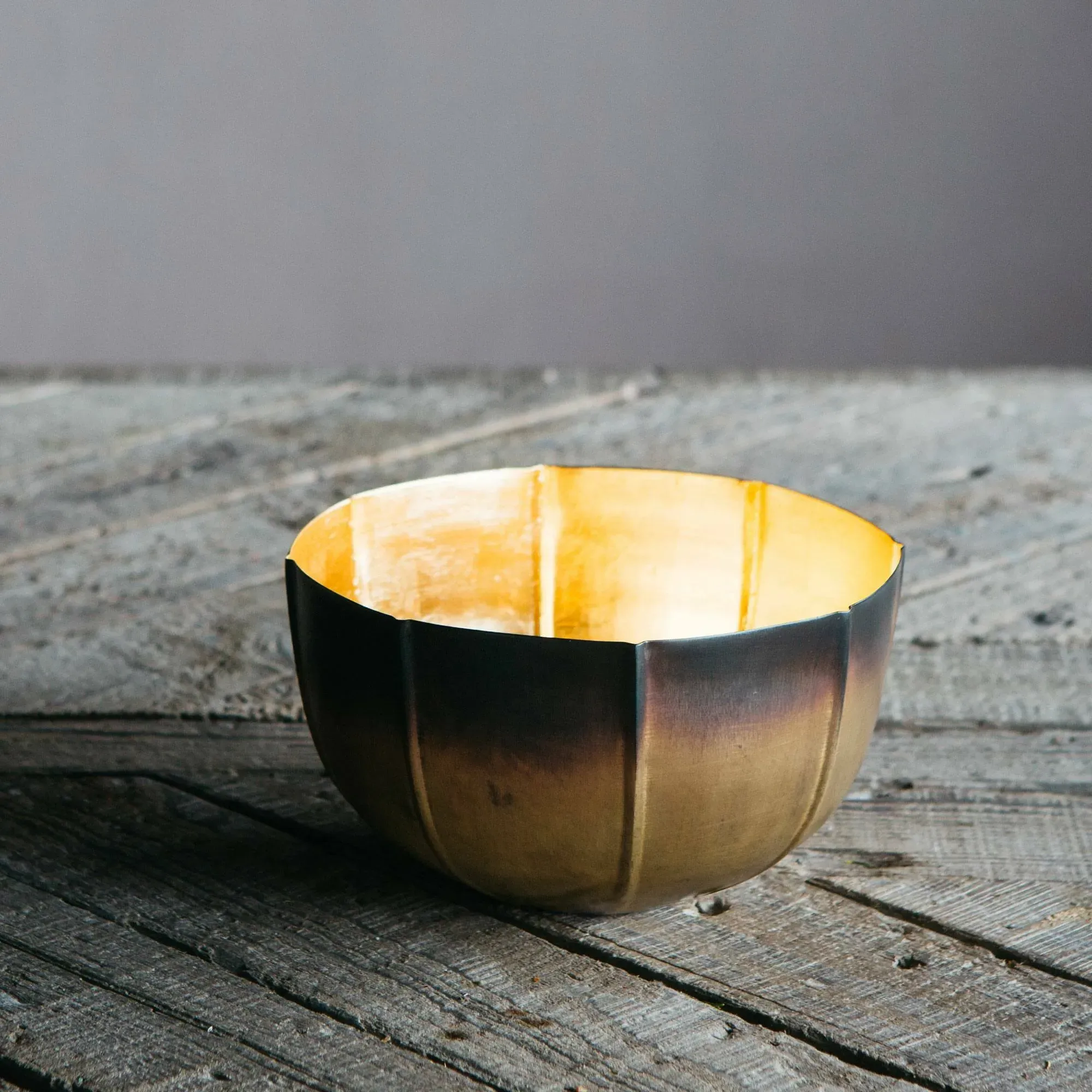 Petal Tea Light Holder - Brass, Iron