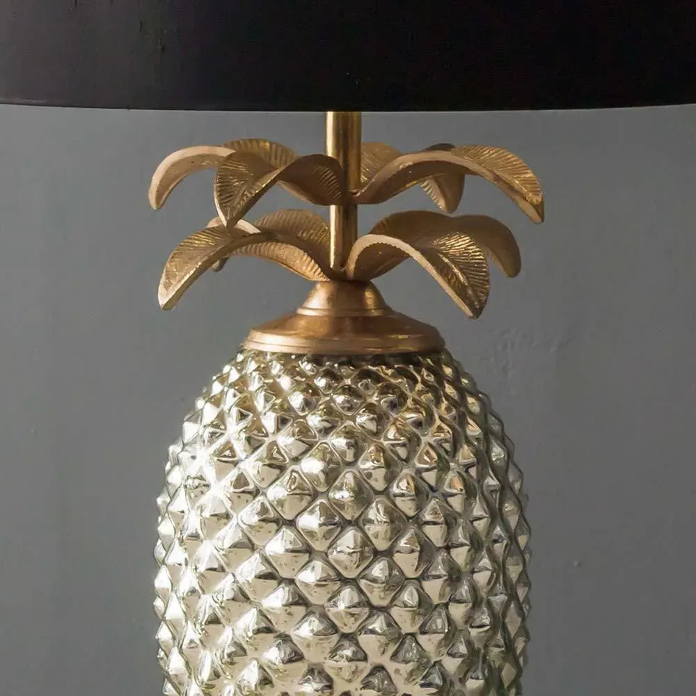 Pineapple Table Lamp - Silver, Aluminium