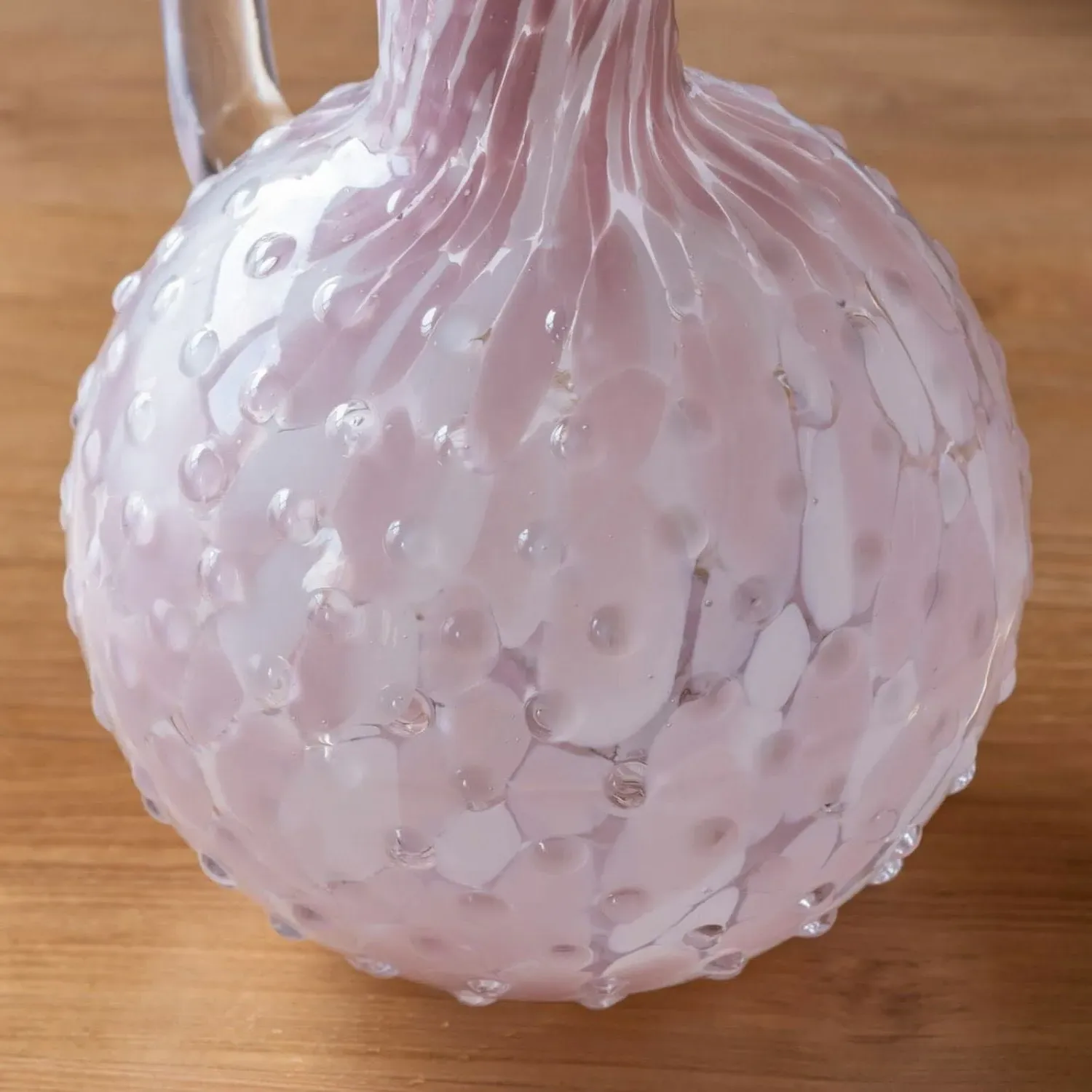Pink Speckle Glass Pitcher - Pink, Glass