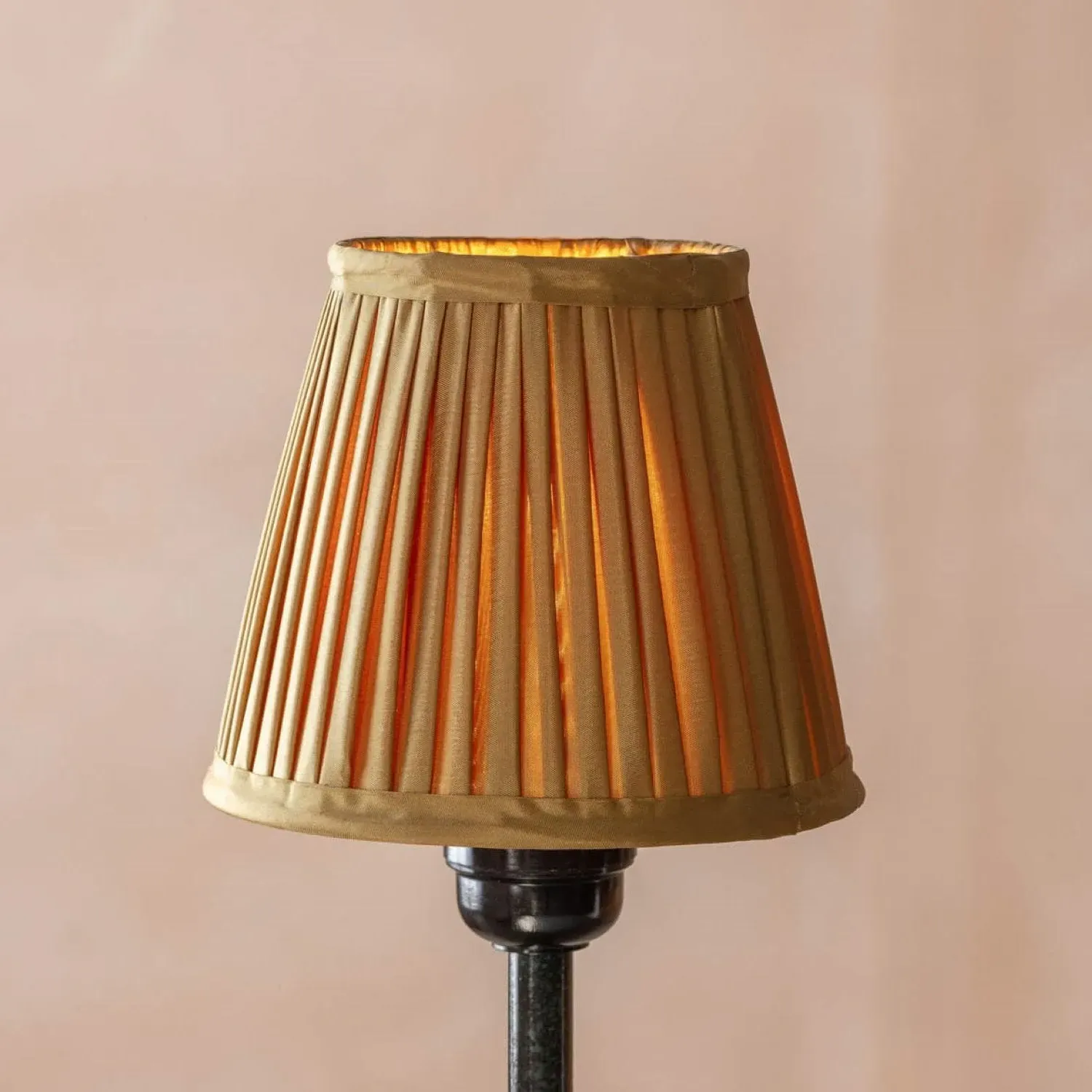 Pleated Lamp Shade - Gold