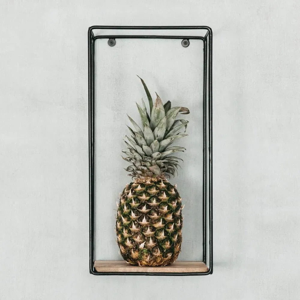 Portrait Frame Shelf - Black, Wood