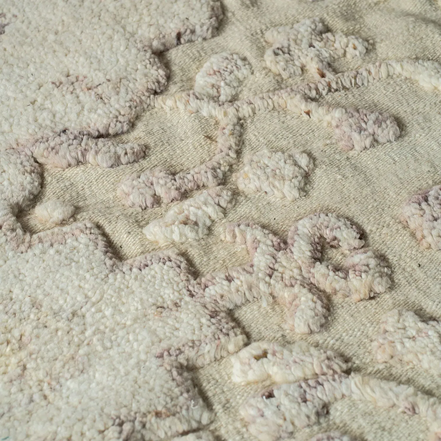 Posey Knotted Wool Rug - Beige, Wool