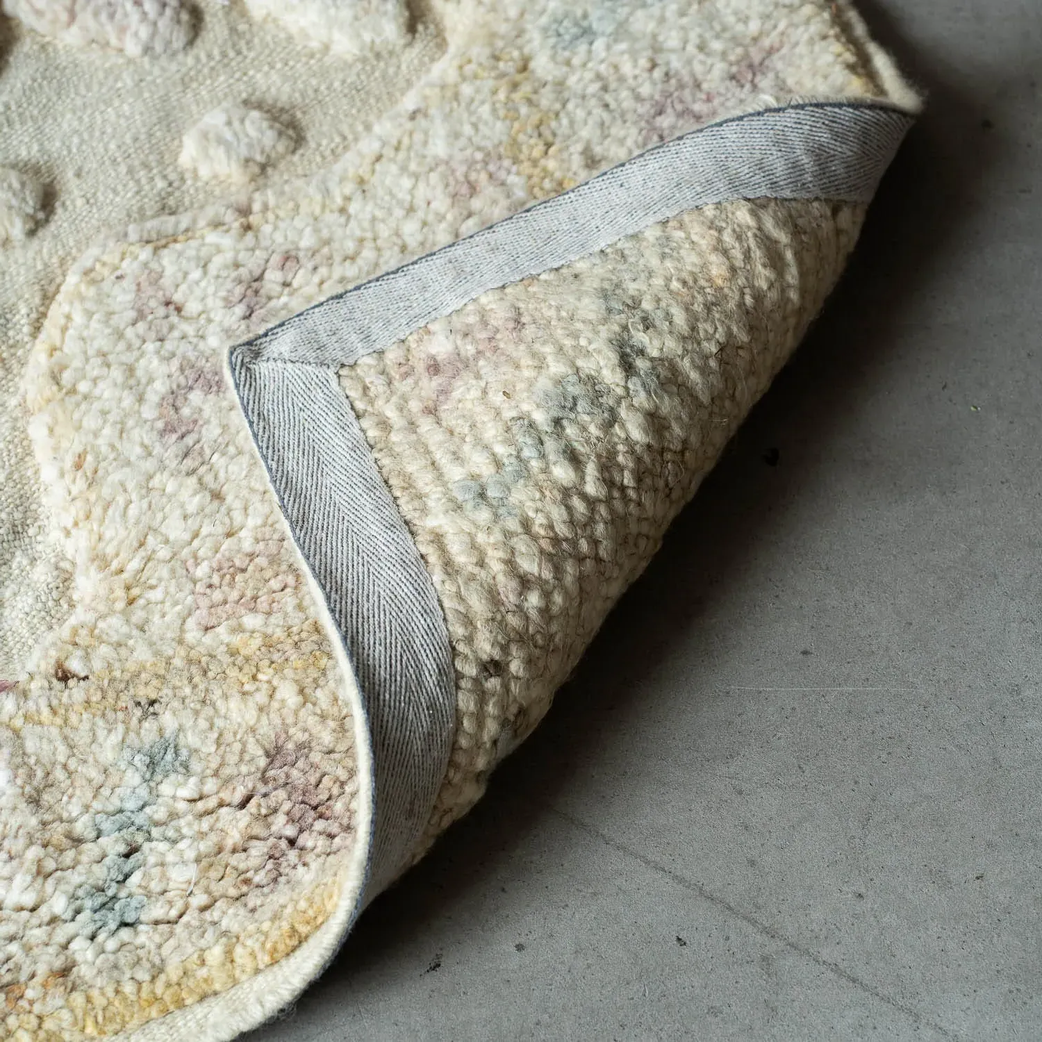 Posey Knotted Wool Rug - Beige, Wool