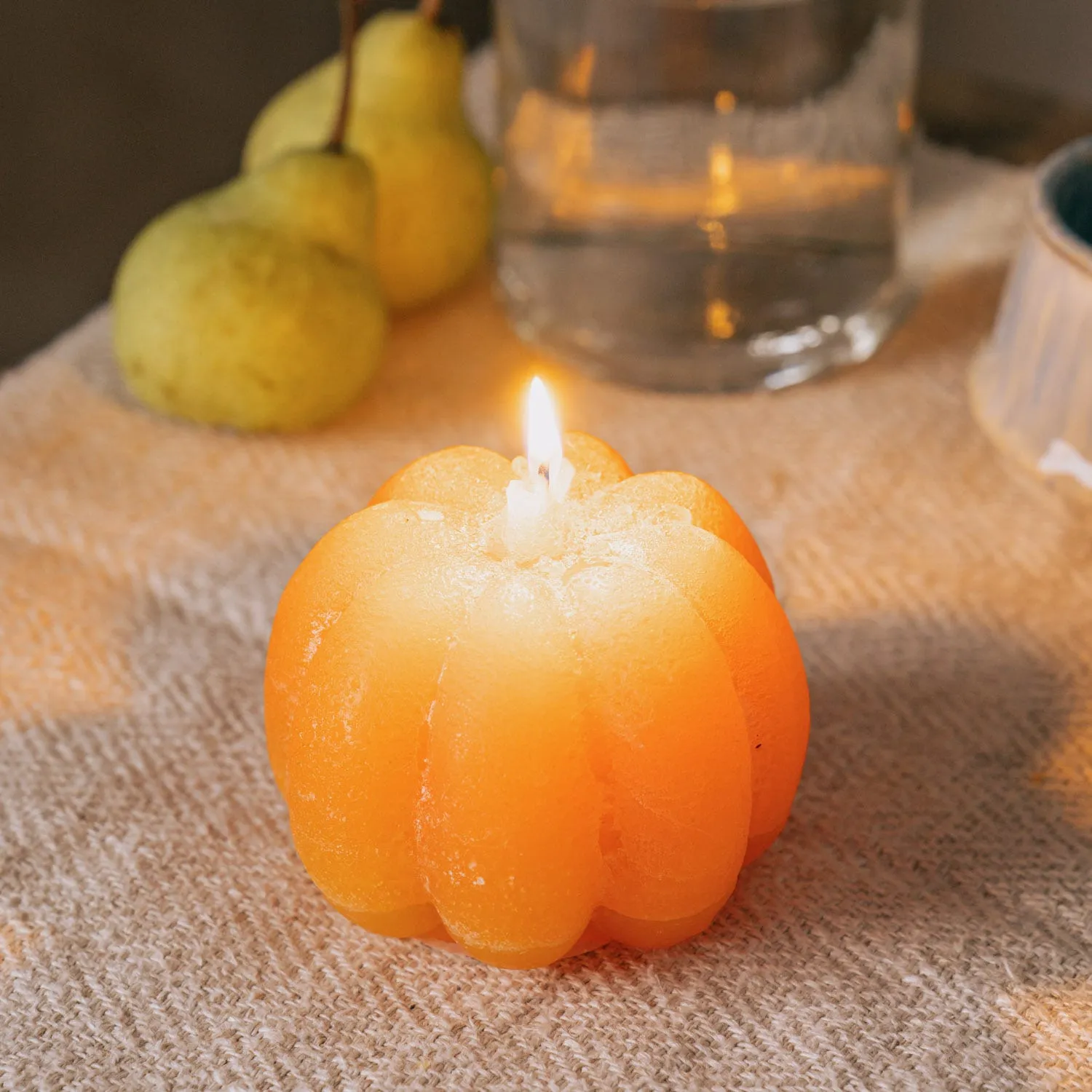 Pumpkin Candle - Ochre, Paraffin Wax image