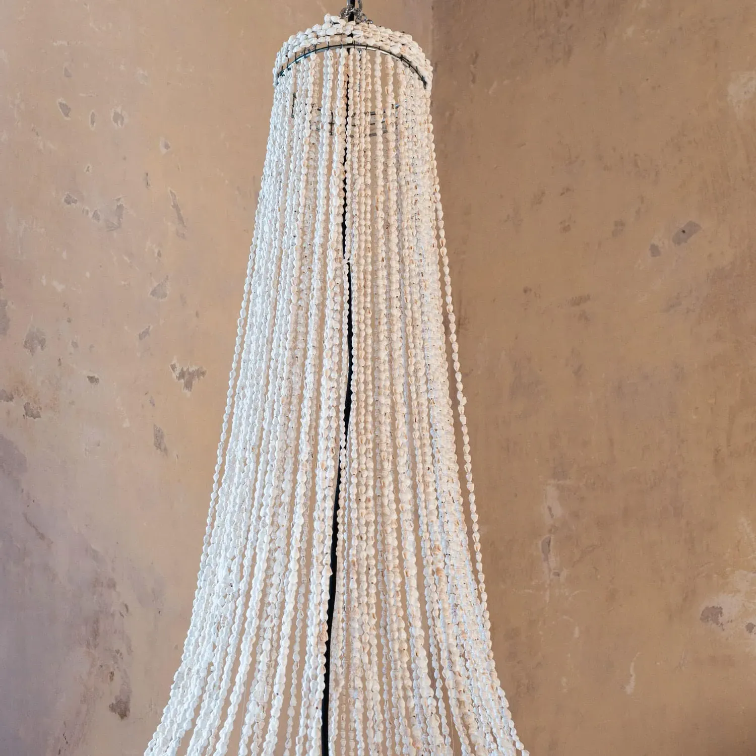 Rani Shell Beaded Lampshade - Natural