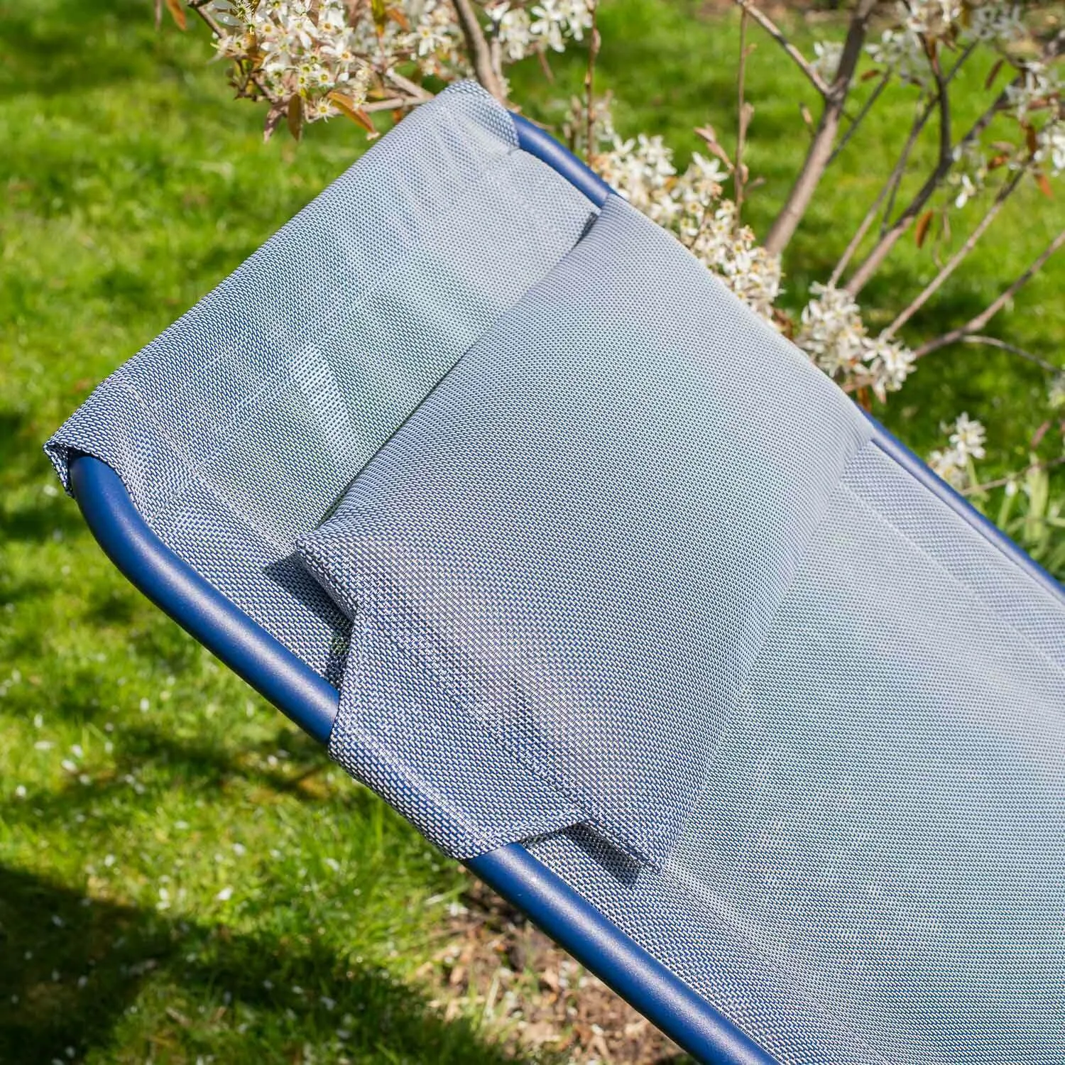 Reclining Garden Chair - Indigo Blue, Canvas