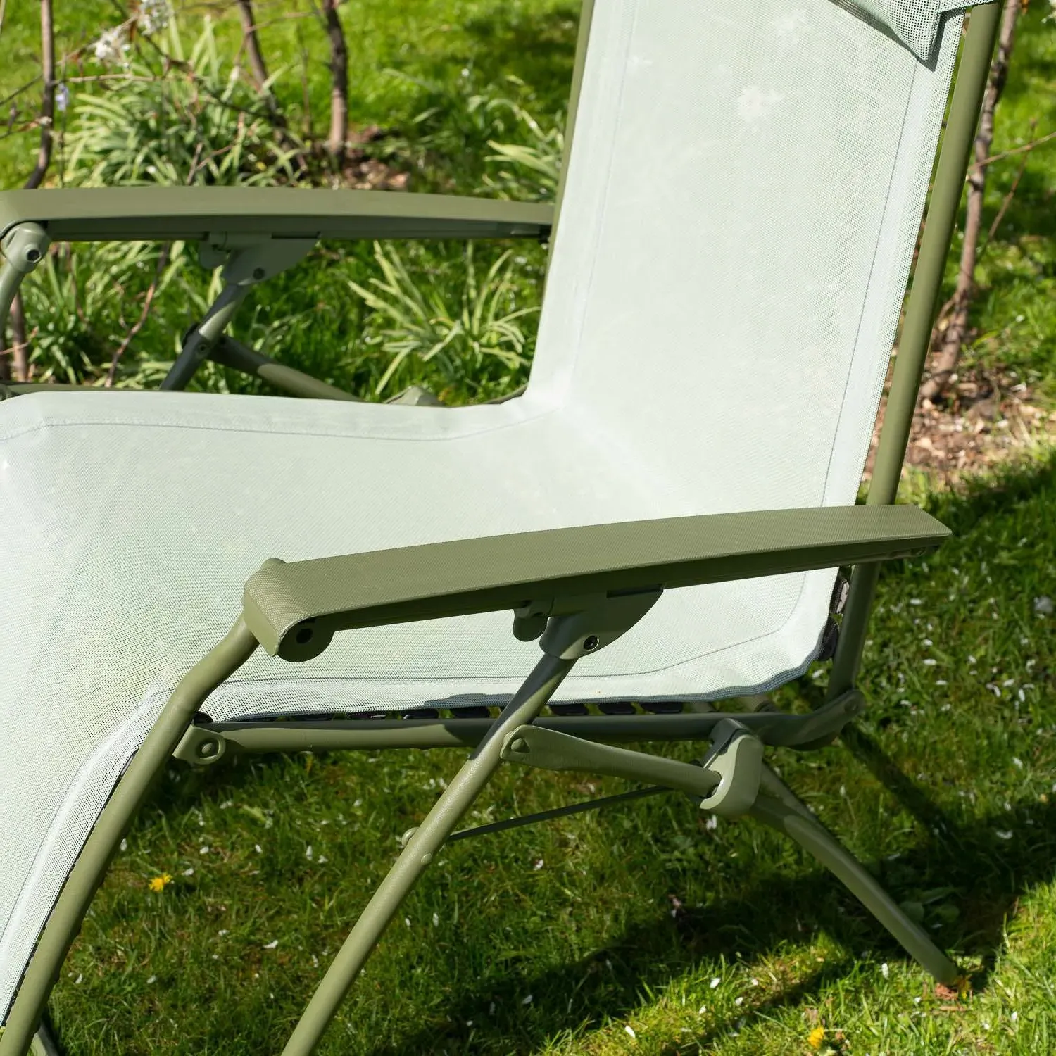 Reclining Garden Chair - Moss Green, Canvas