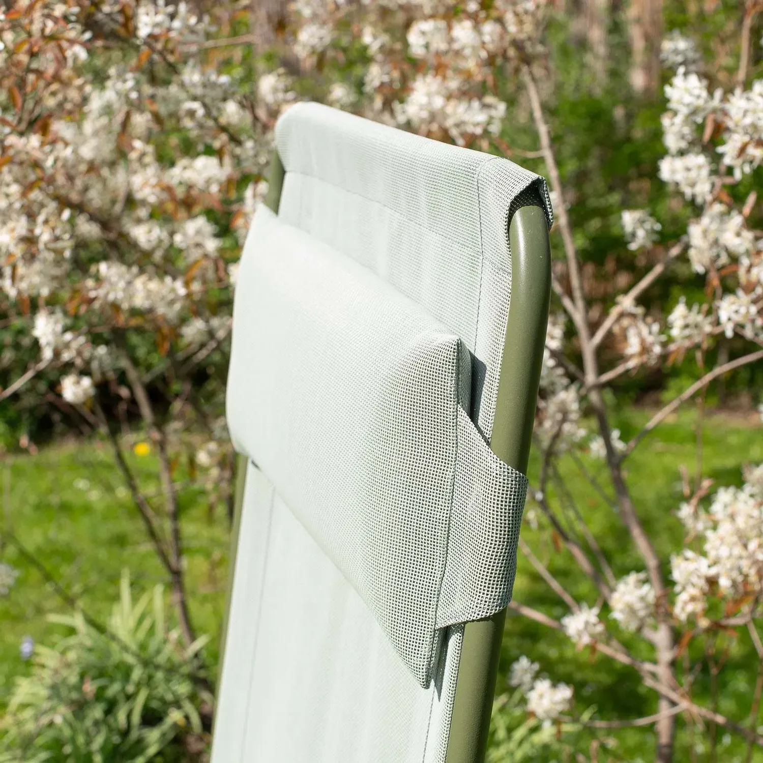 Reclining Garden Chair - Moss Green, Canvas